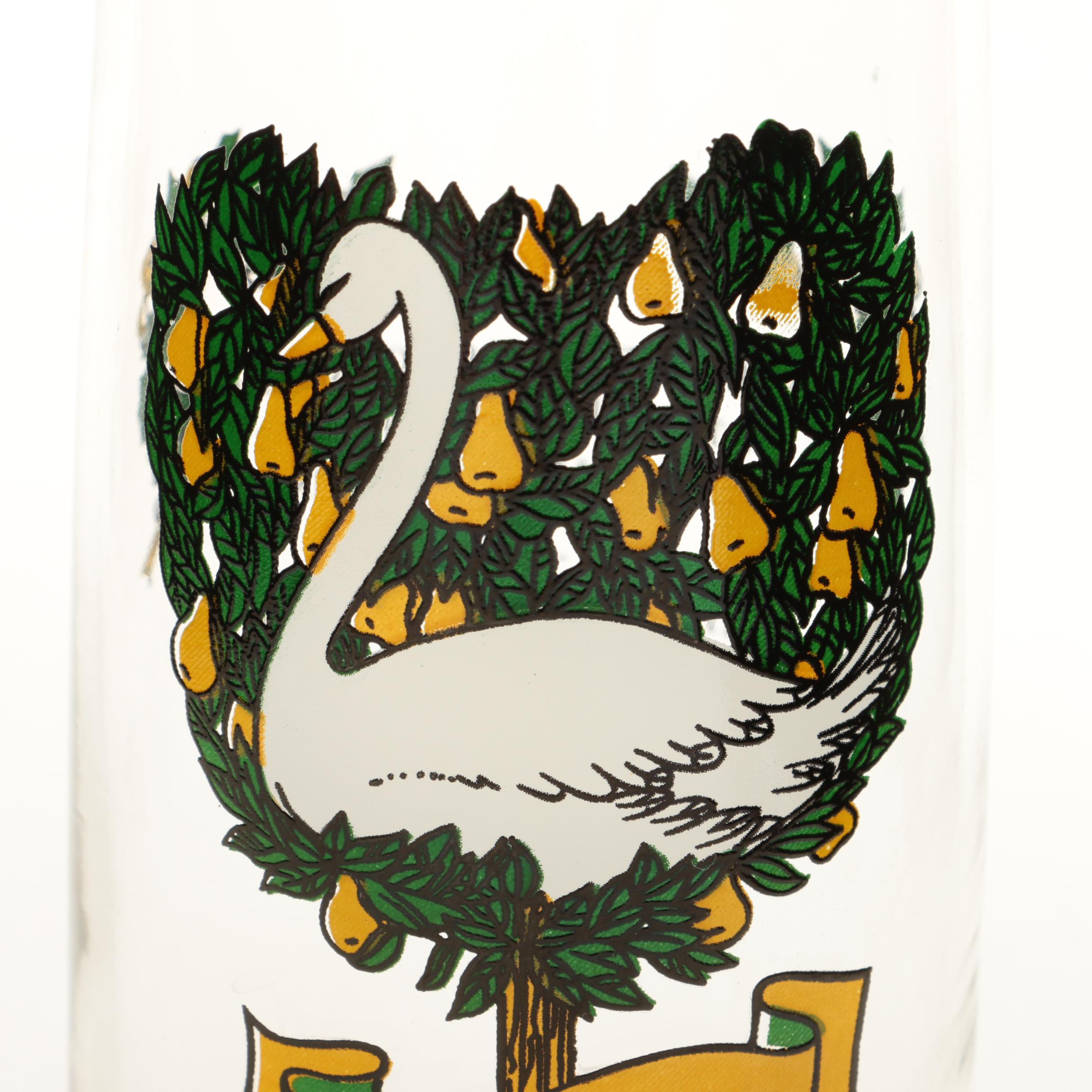 Twelve Days of Christmas Drinking Glasses