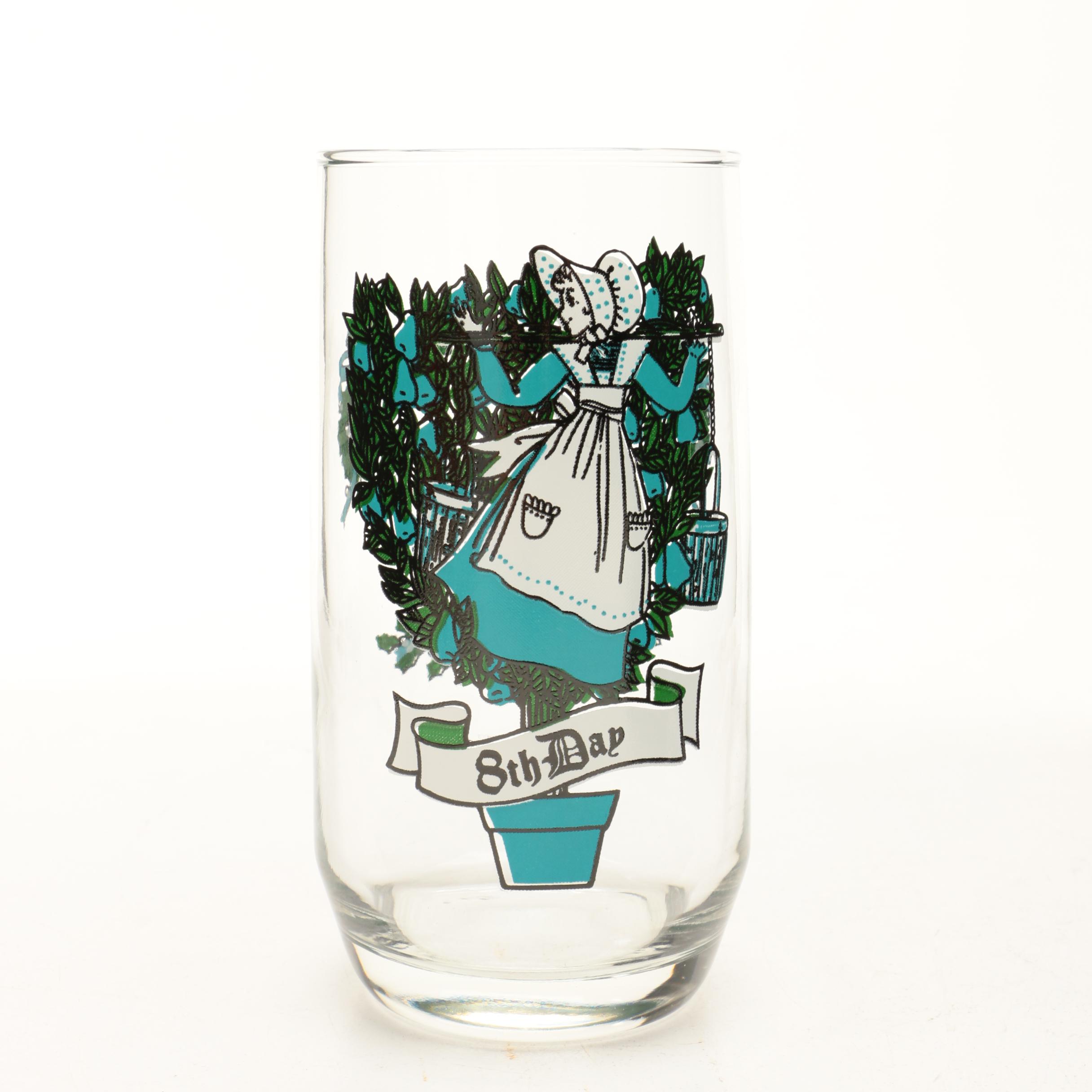 Twelve Days of Christmas Drinking Glasses