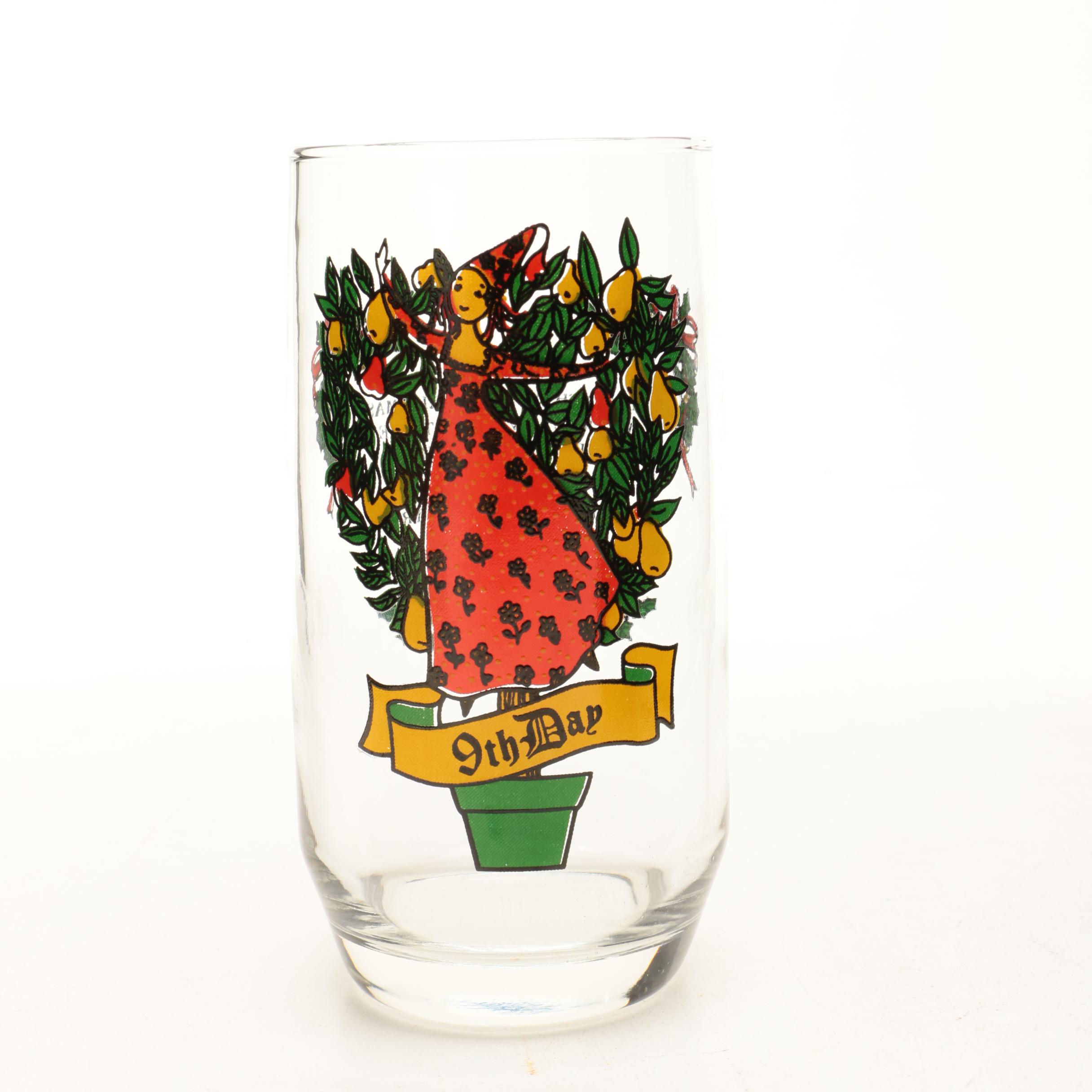 Twelve Days of Christmas Drinking Glasses