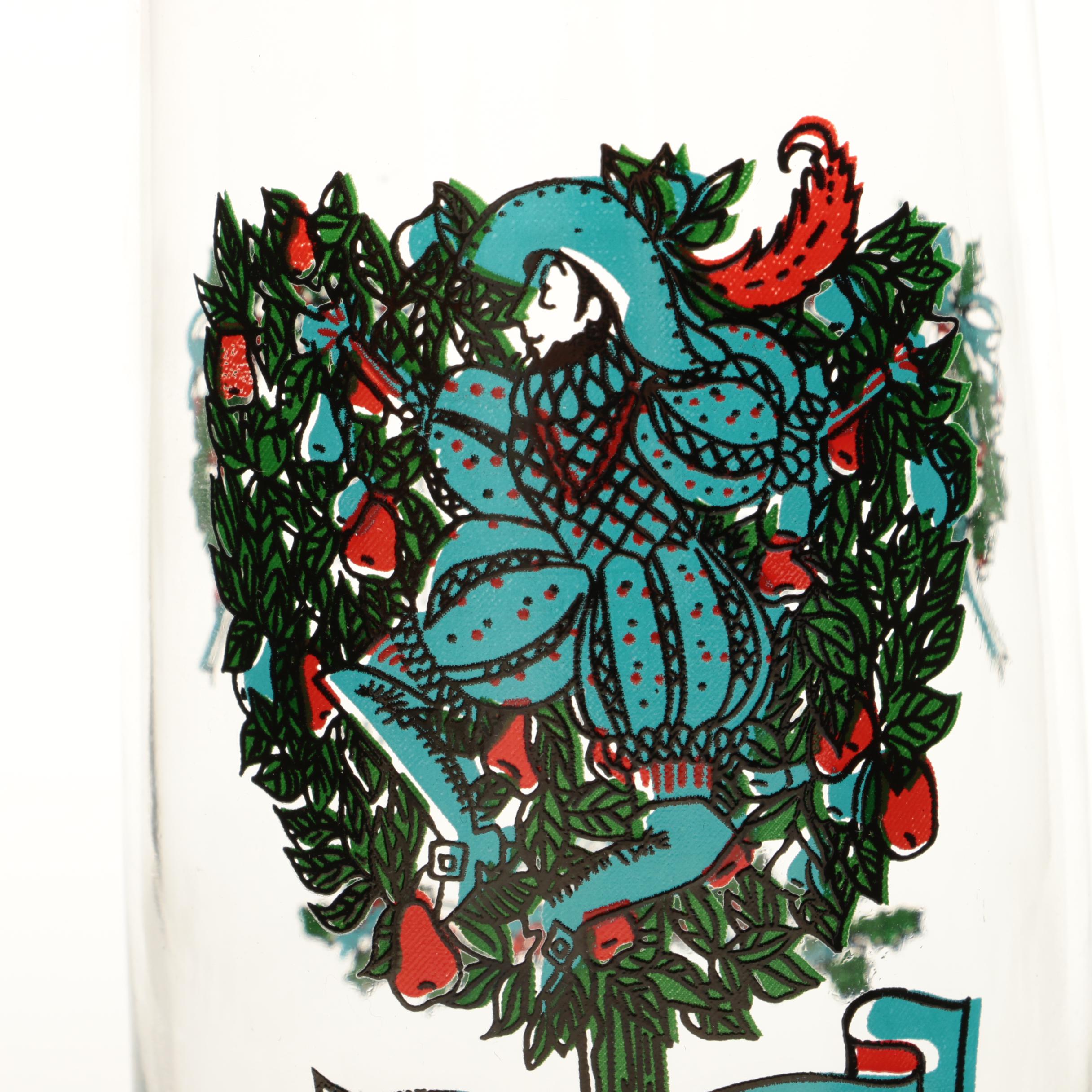 Twelve Days of Christmas Drinking Glasses