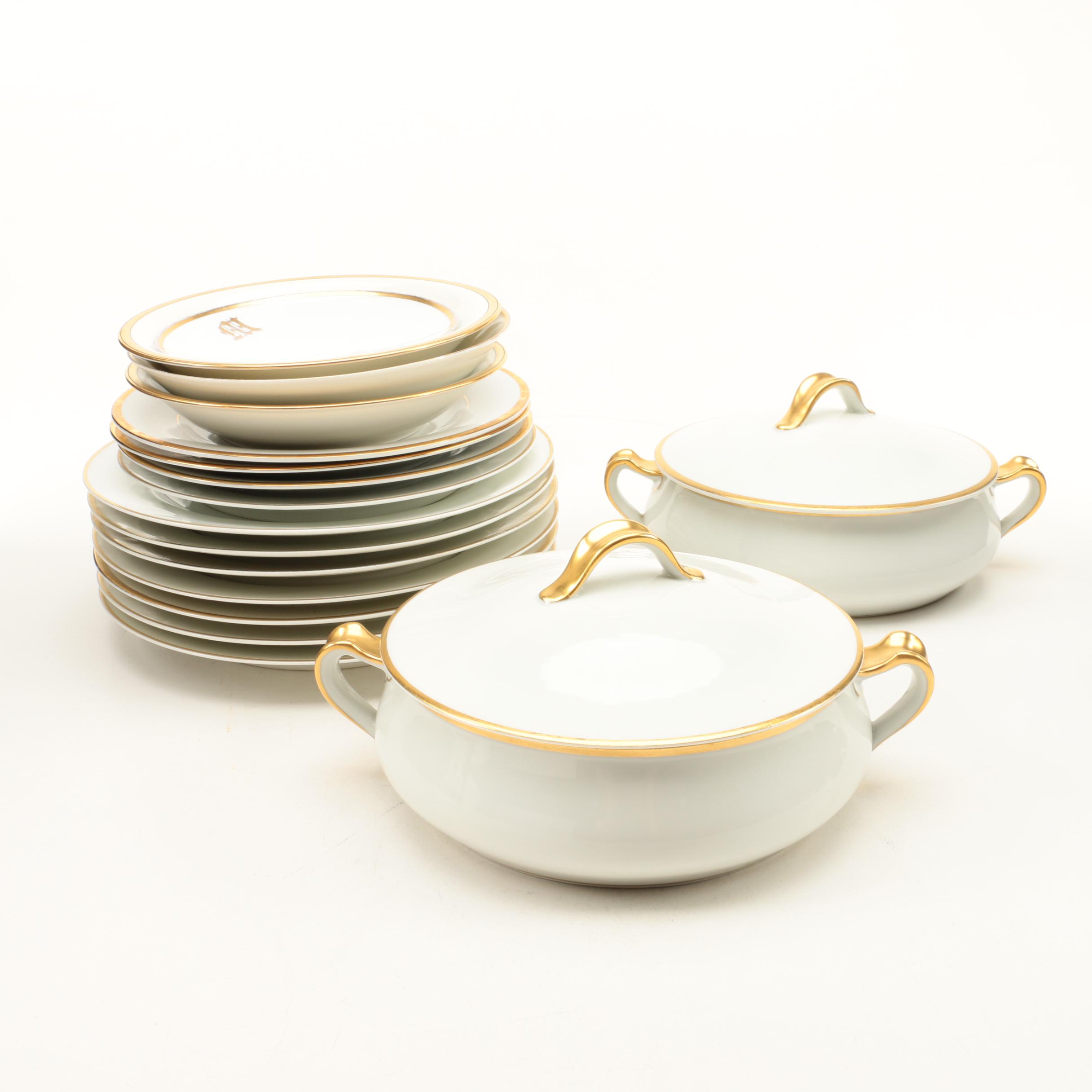 Assortment of Tableware including Haviland & Co. Limoges