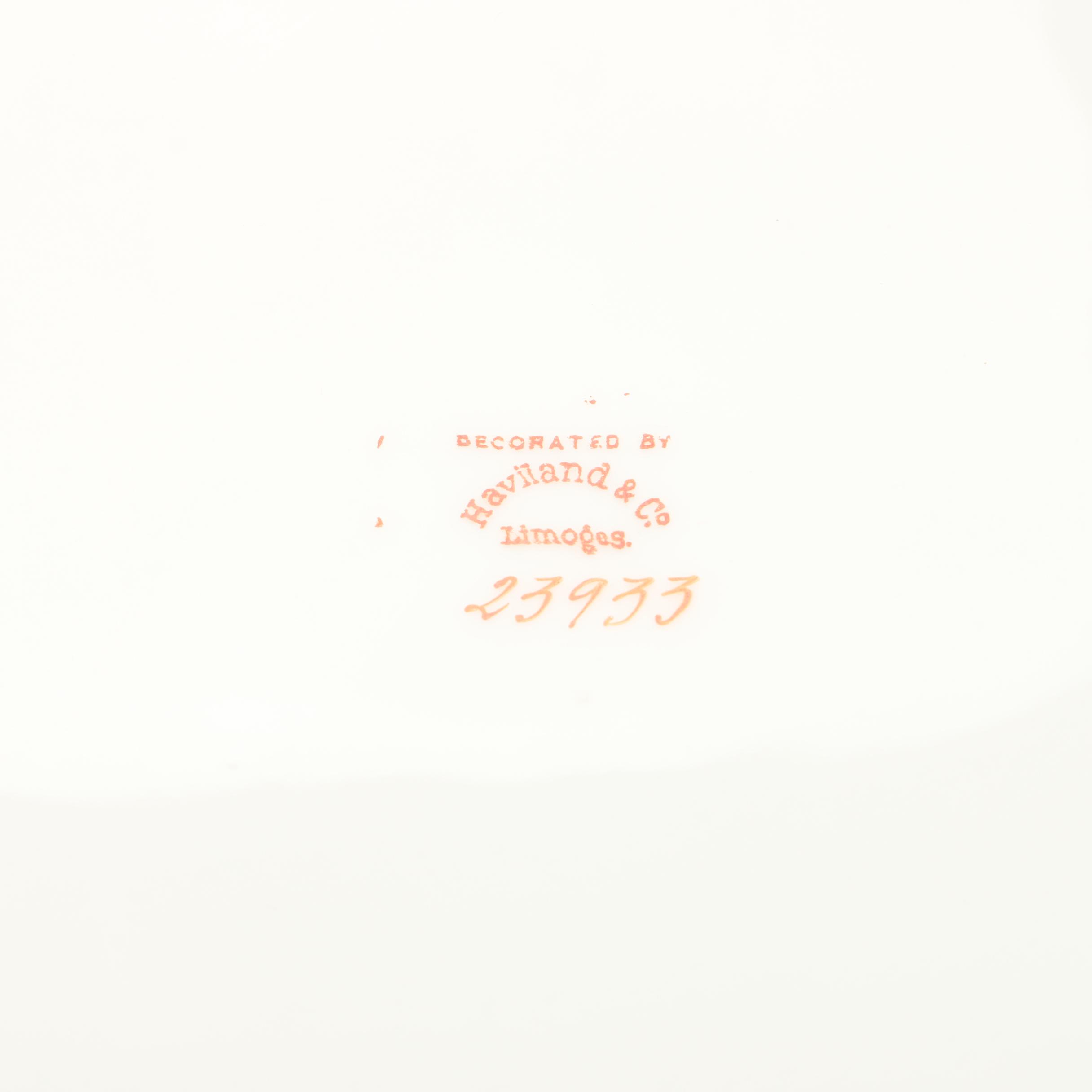 Assortment of Tableware including Haviland & Co. Limoges