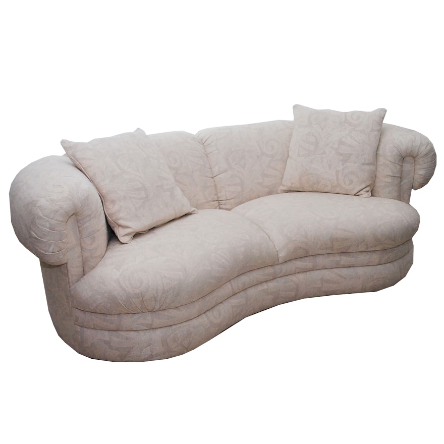 Ivory Curved Sofa