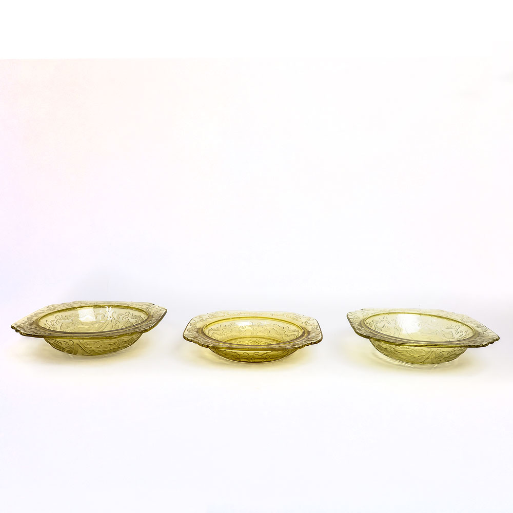 Amber Federal Glass Company "Madrid" Tableware