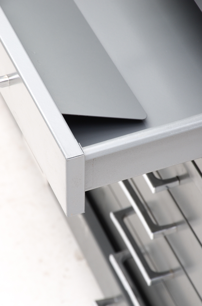 Grey Steel Flat File Storage Cabinet