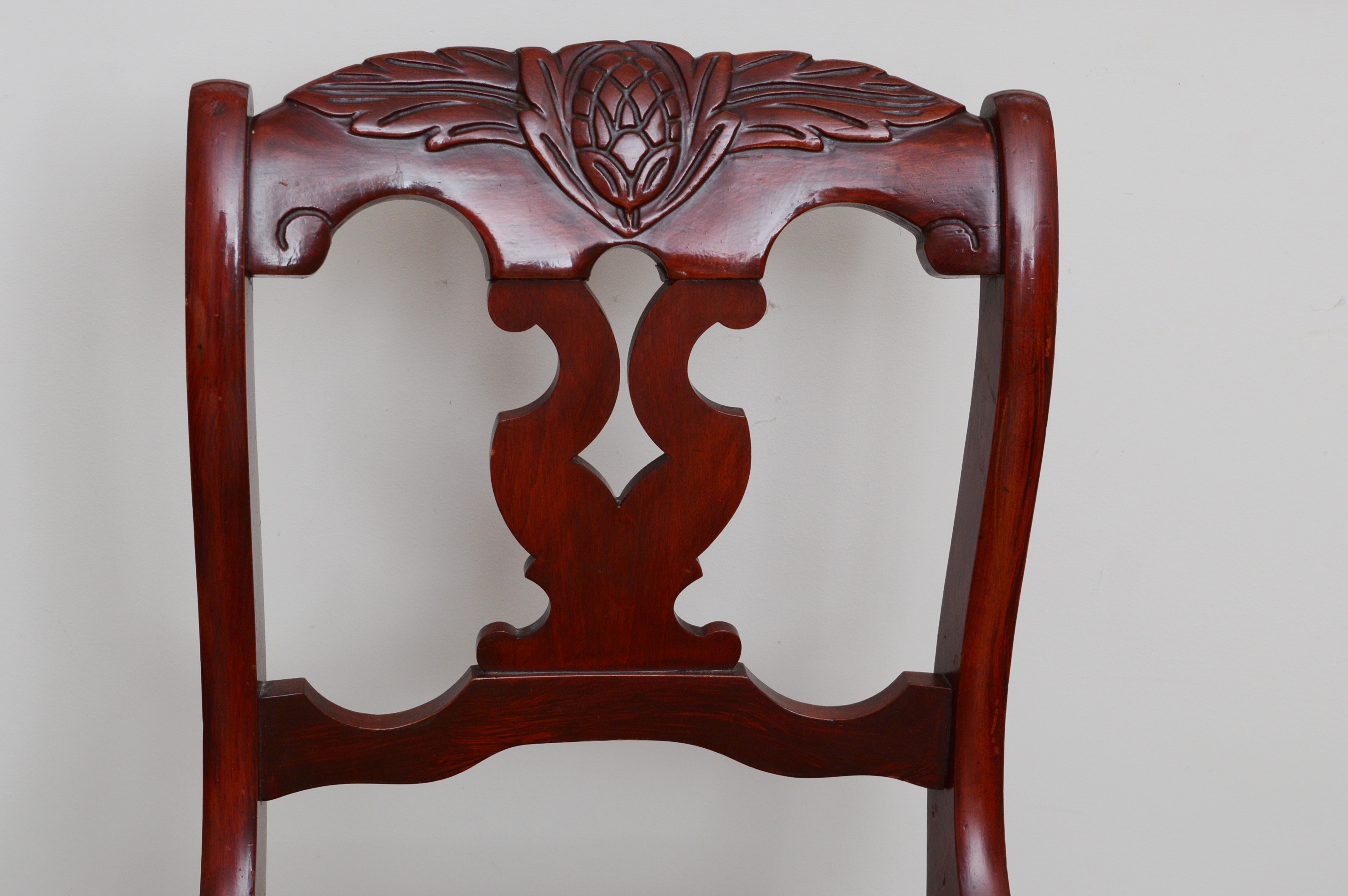 Vintage Cherry Side Chair, Folding Luggage Rack and Framed Print