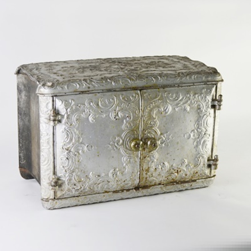 Vintage Heavy Cast Iron Box