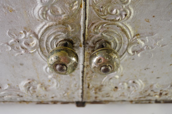 Vintage Heavy Cast Iron Box