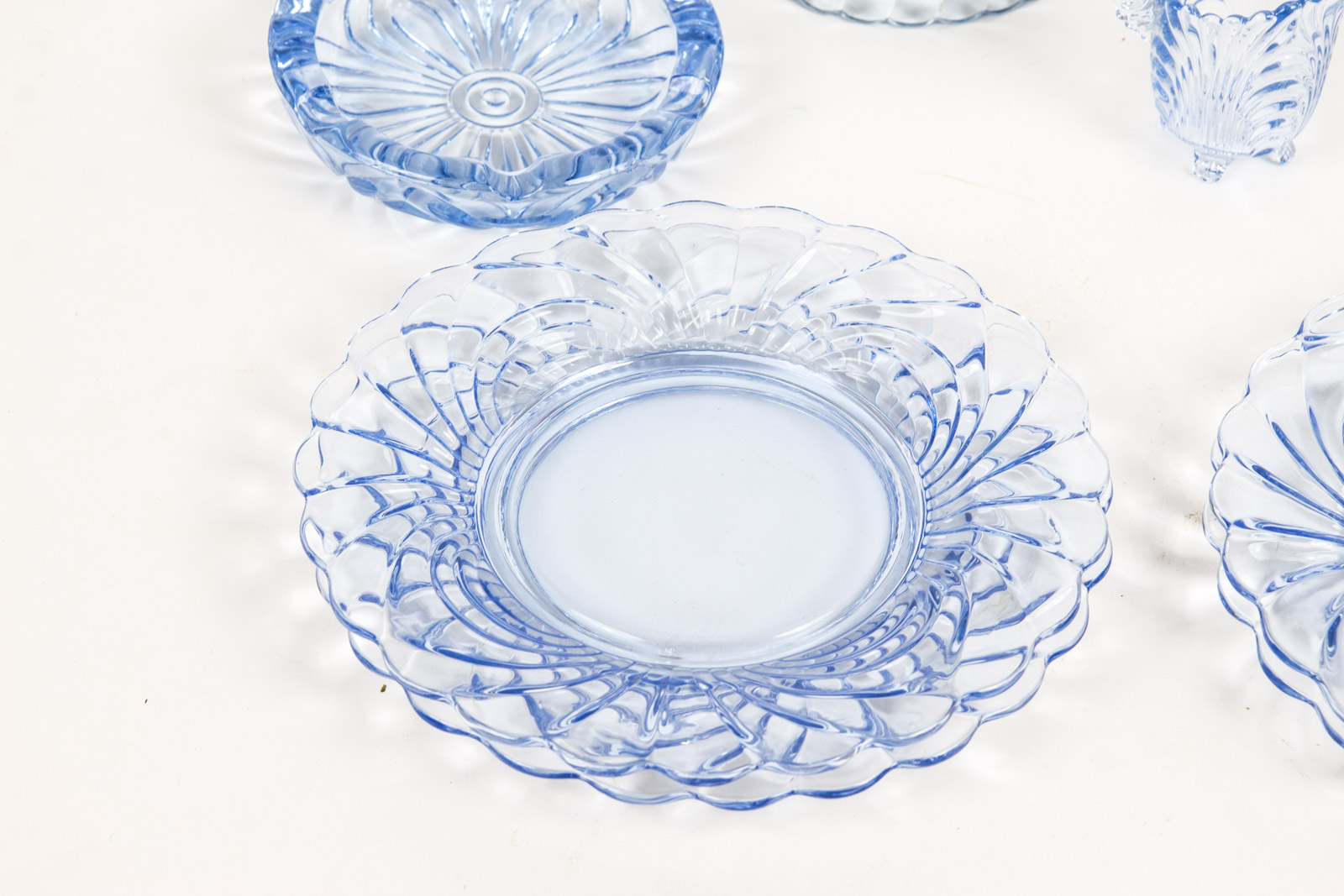 Vintage "Caprice Moonlight" Blue Glassware By Cambridge Ohio Glass