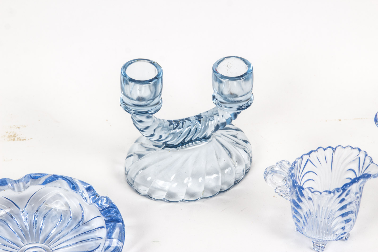 Vintage "Caprice Moonlight" Blue Glassware By Cambridge Ohio Glass