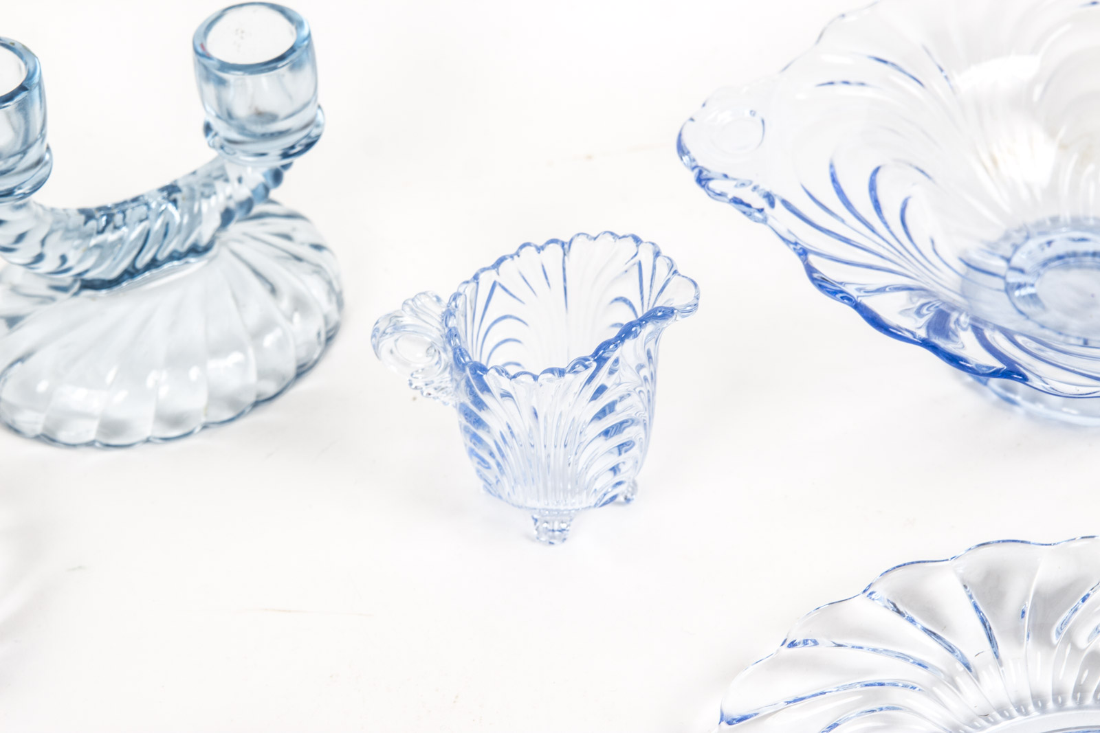 Vintage "Caprice Moonlight" Blue Glassware By Cambridge Ohio Glass