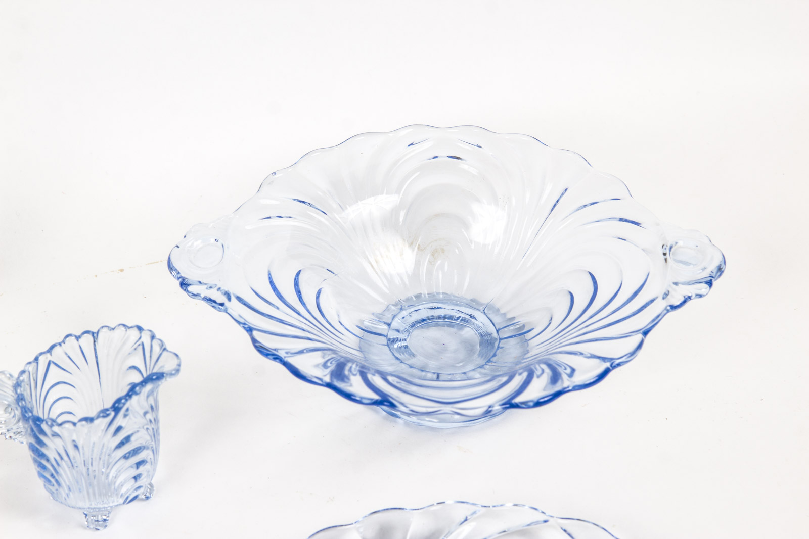 Vintage "Caprice Moonlight" Blue Glassware By Cambridge Ohio Glass