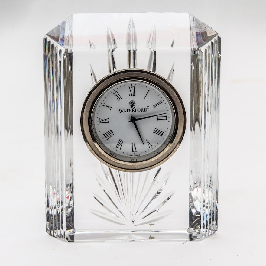 Waterford Crystal "Colonnade" Mantel Clock