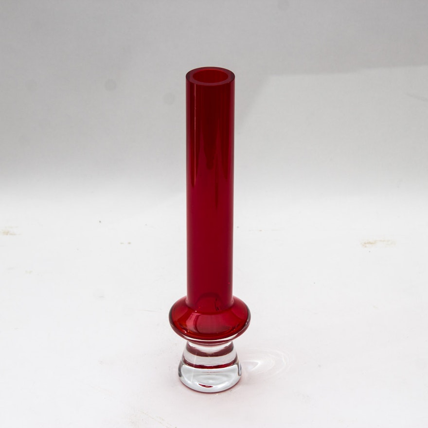 Marquis by Waterford Red Crystal Vase