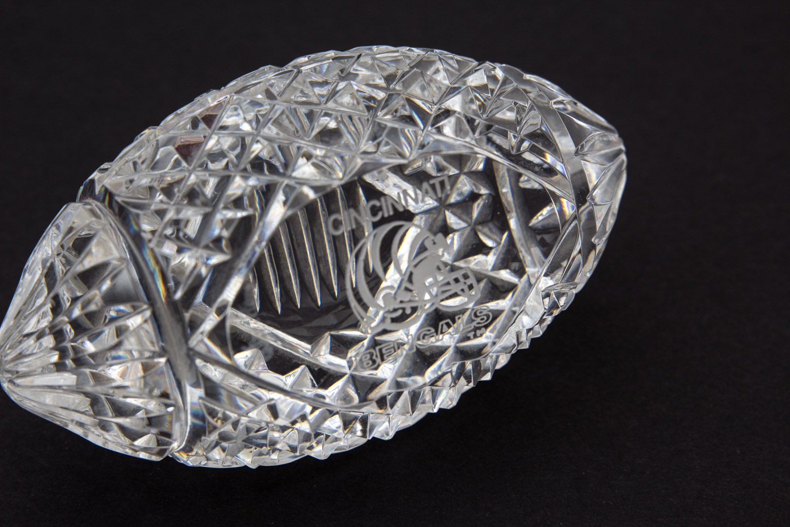 Cincinnati Bengals Waterford Crystal Football