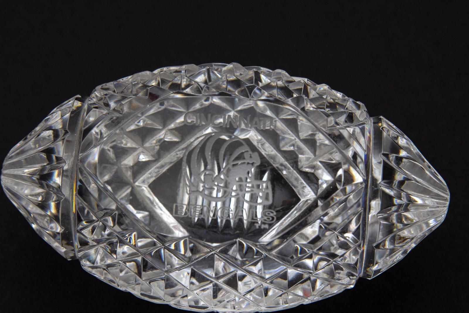 Cincinnati Bengals Waterford Crystal Football