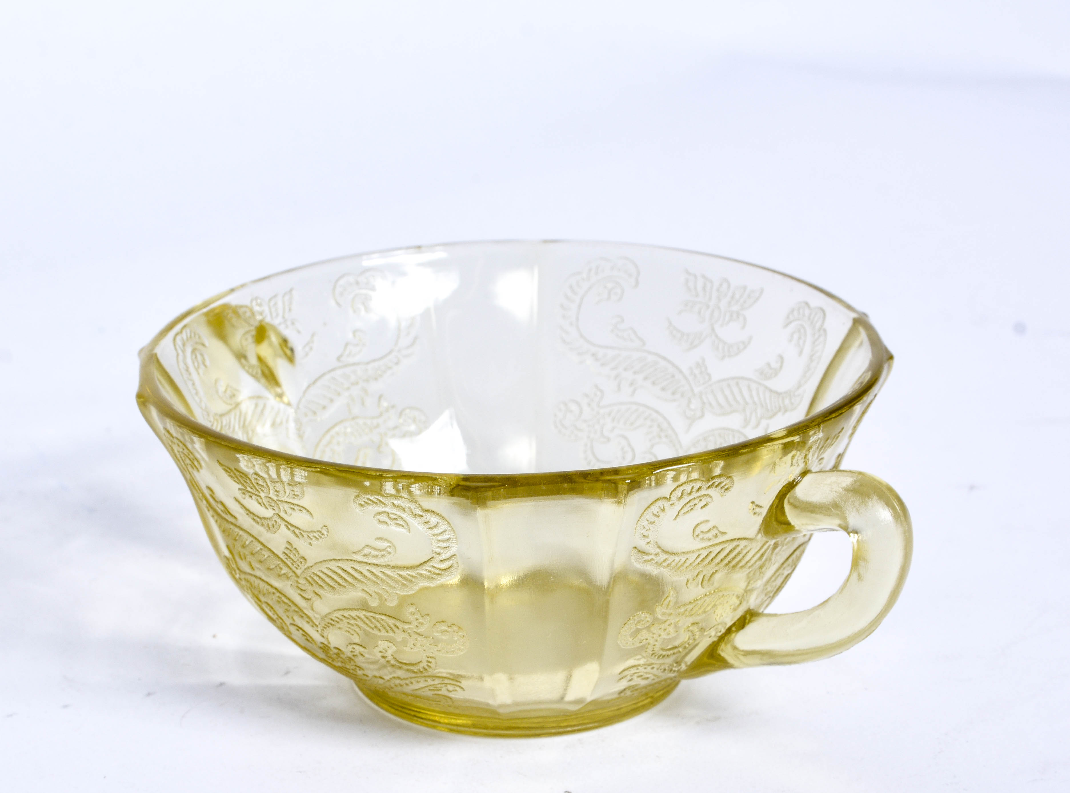 Vintage Yellow "Madrid" Glassware by The Federal Glass Company