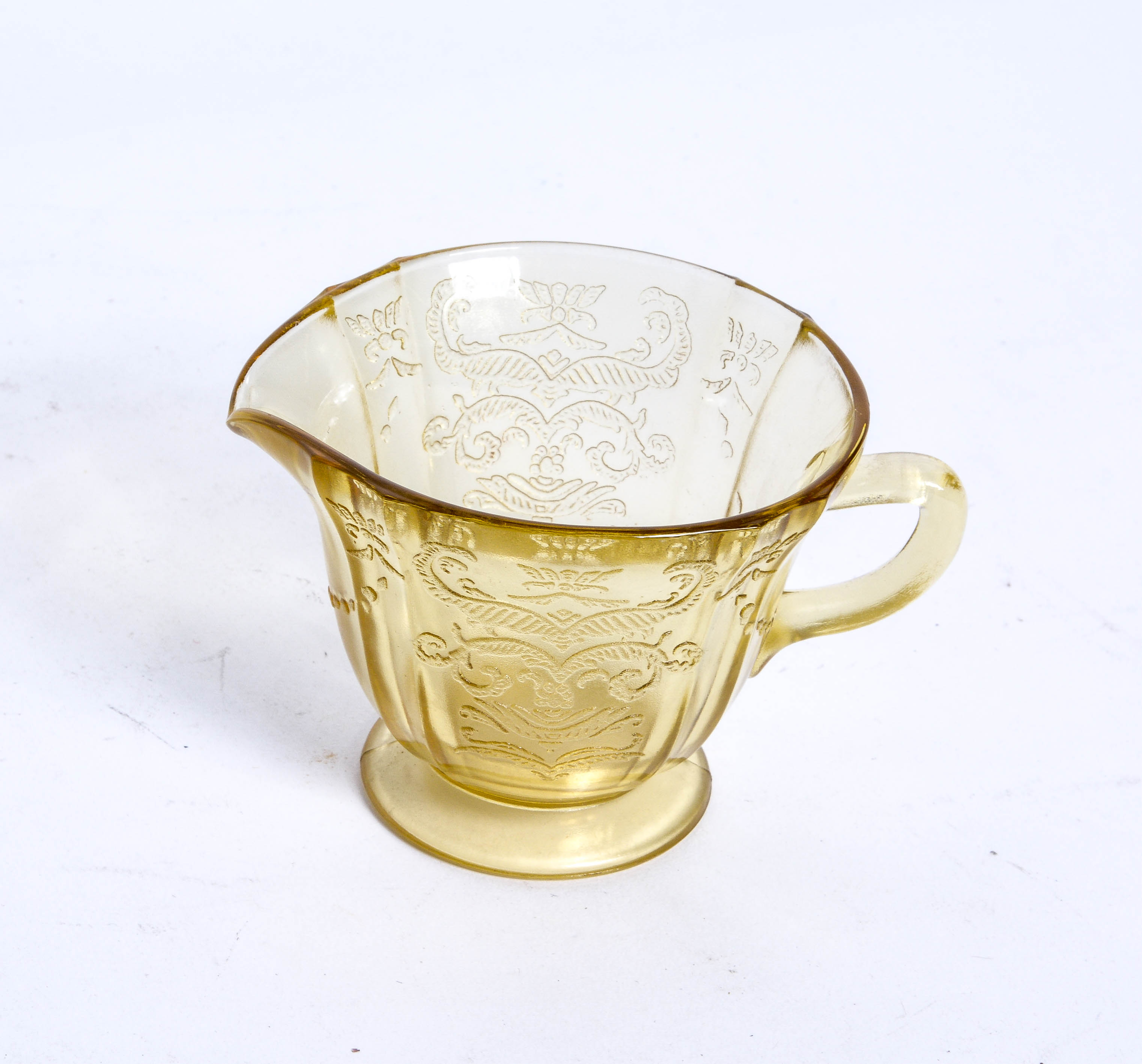 Vintage Yellow "Madrid" Glassware by The Federal Glass Company