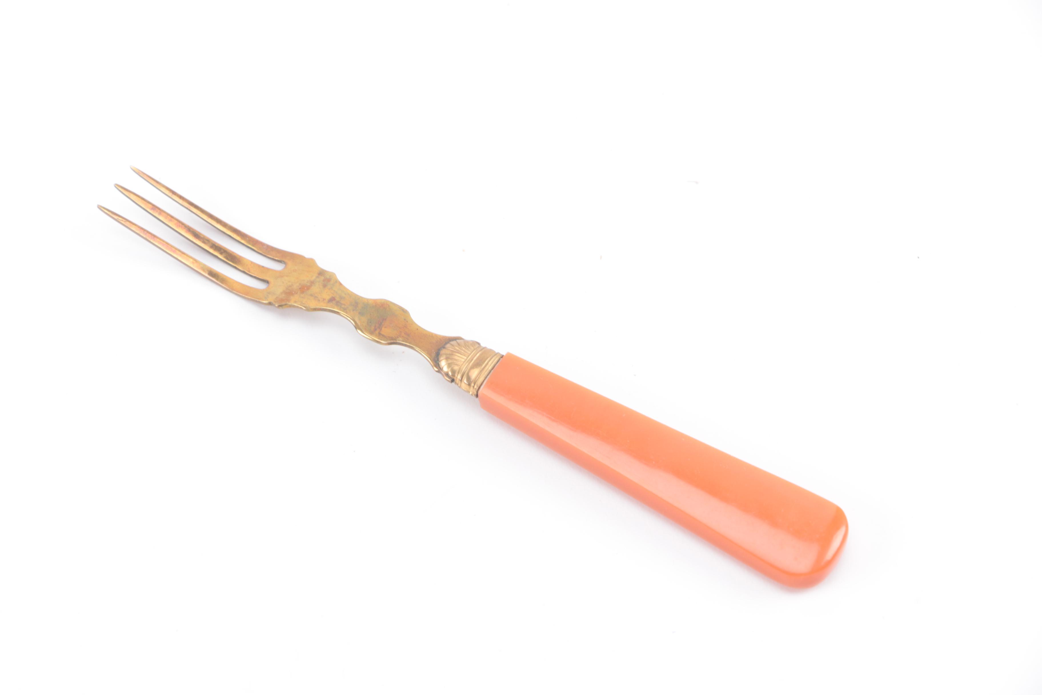 Vintage Cocktail Fork and Knife Set