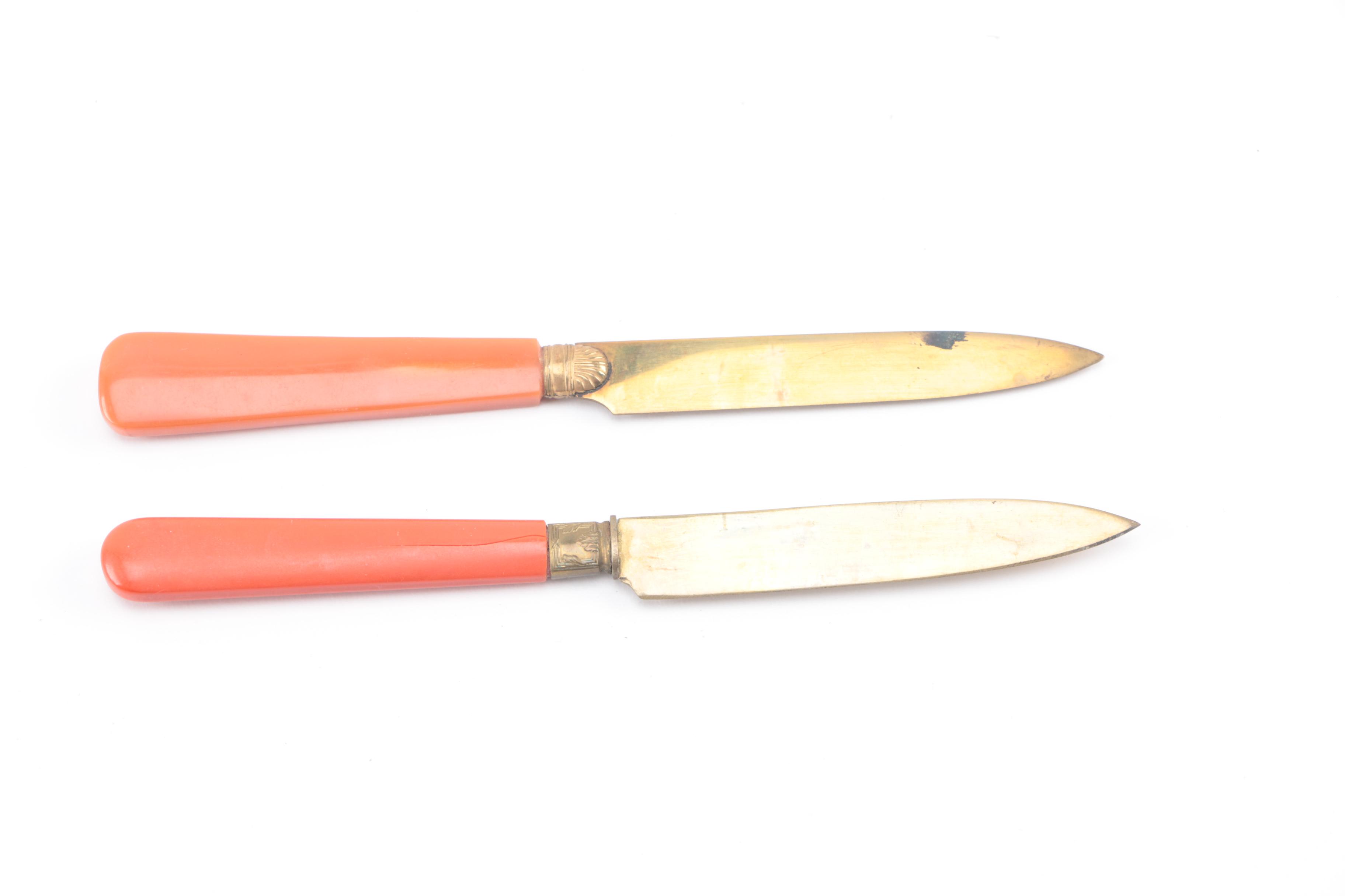 Vintage Cocktail Fork and Knife Set