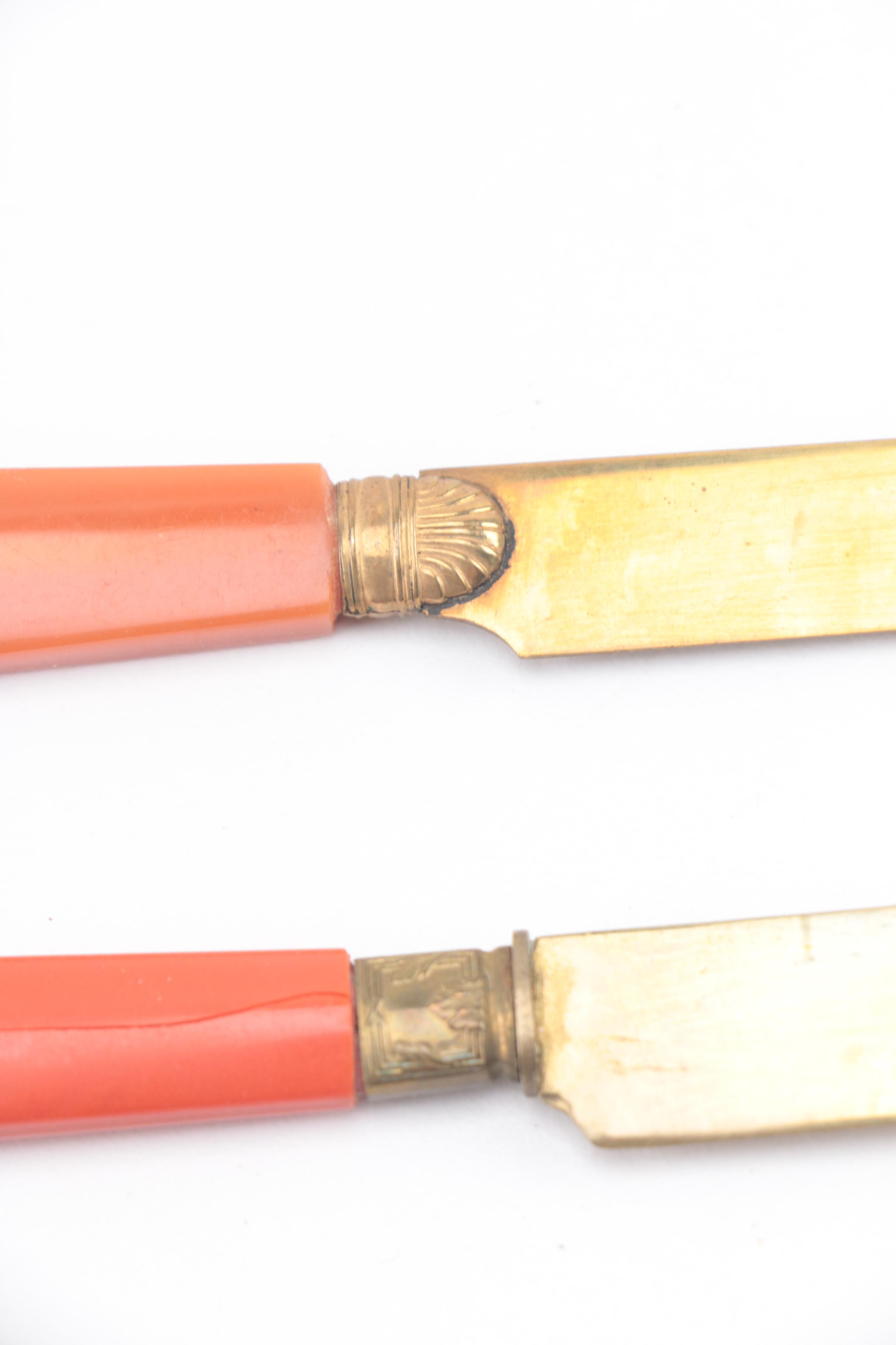 Vintage Cocktail Fork and Knife Set