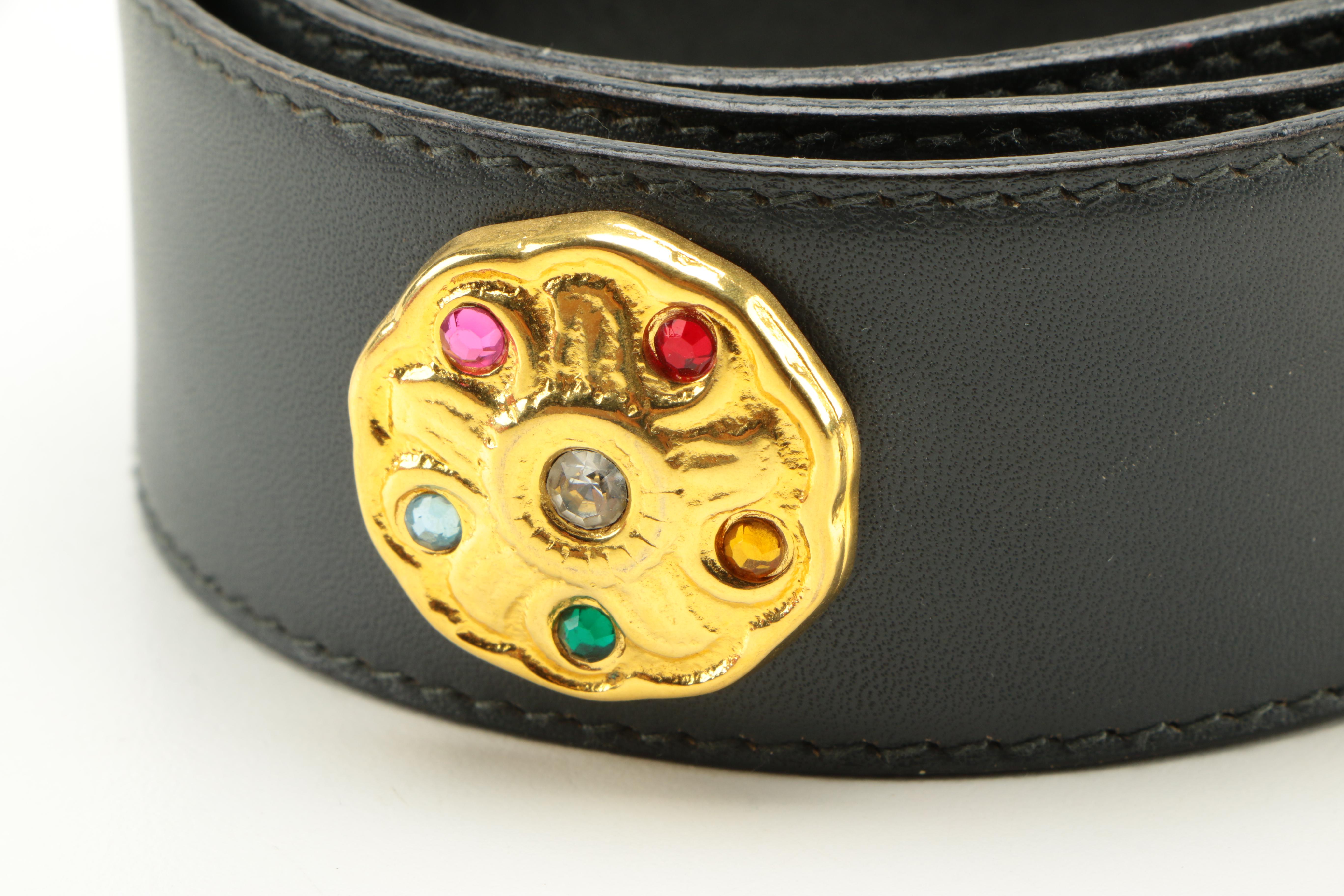 Barse Beaded Handbag and Escada Medallion Belt