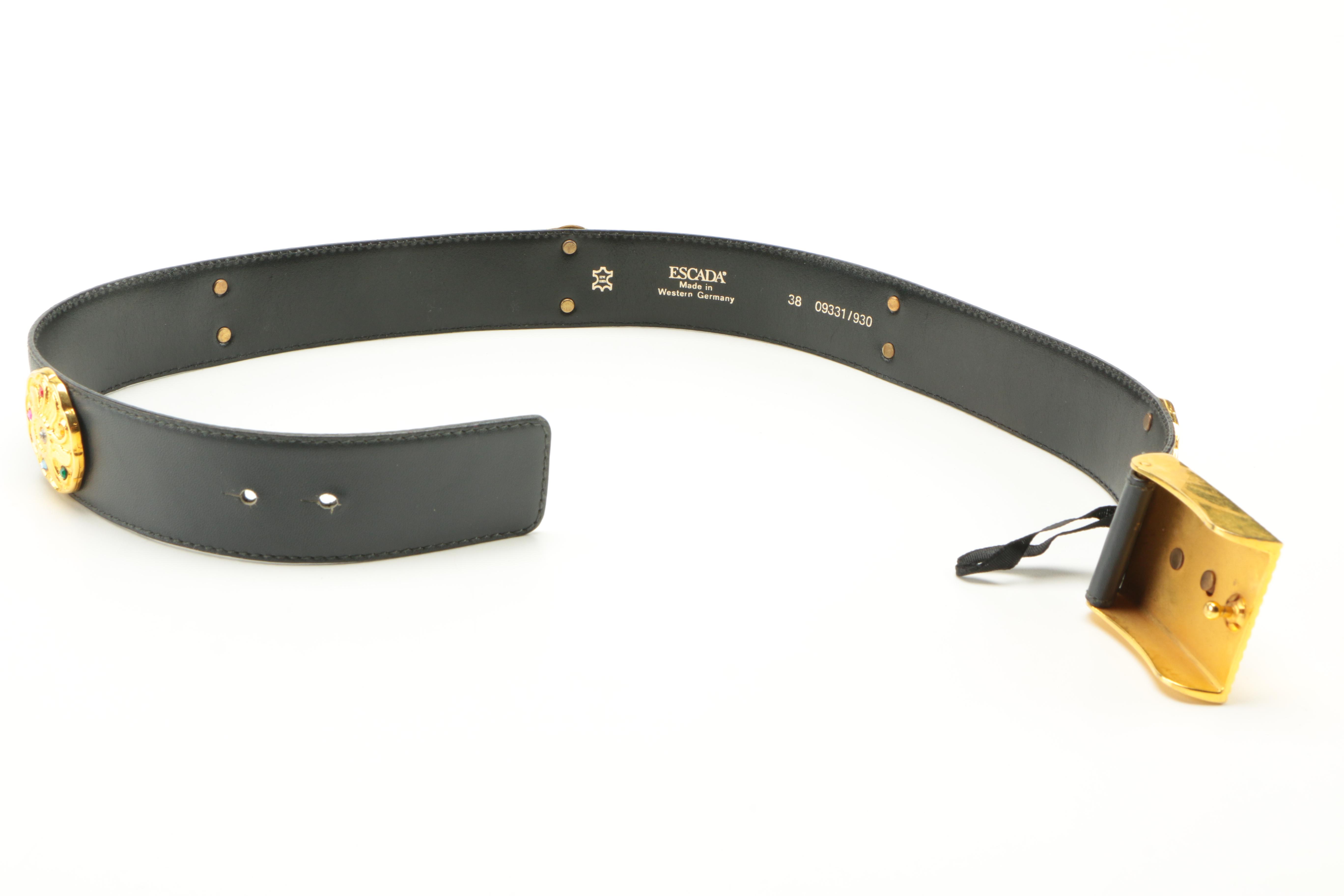 Barse Beaded Handbag and Escada Medallion Belt