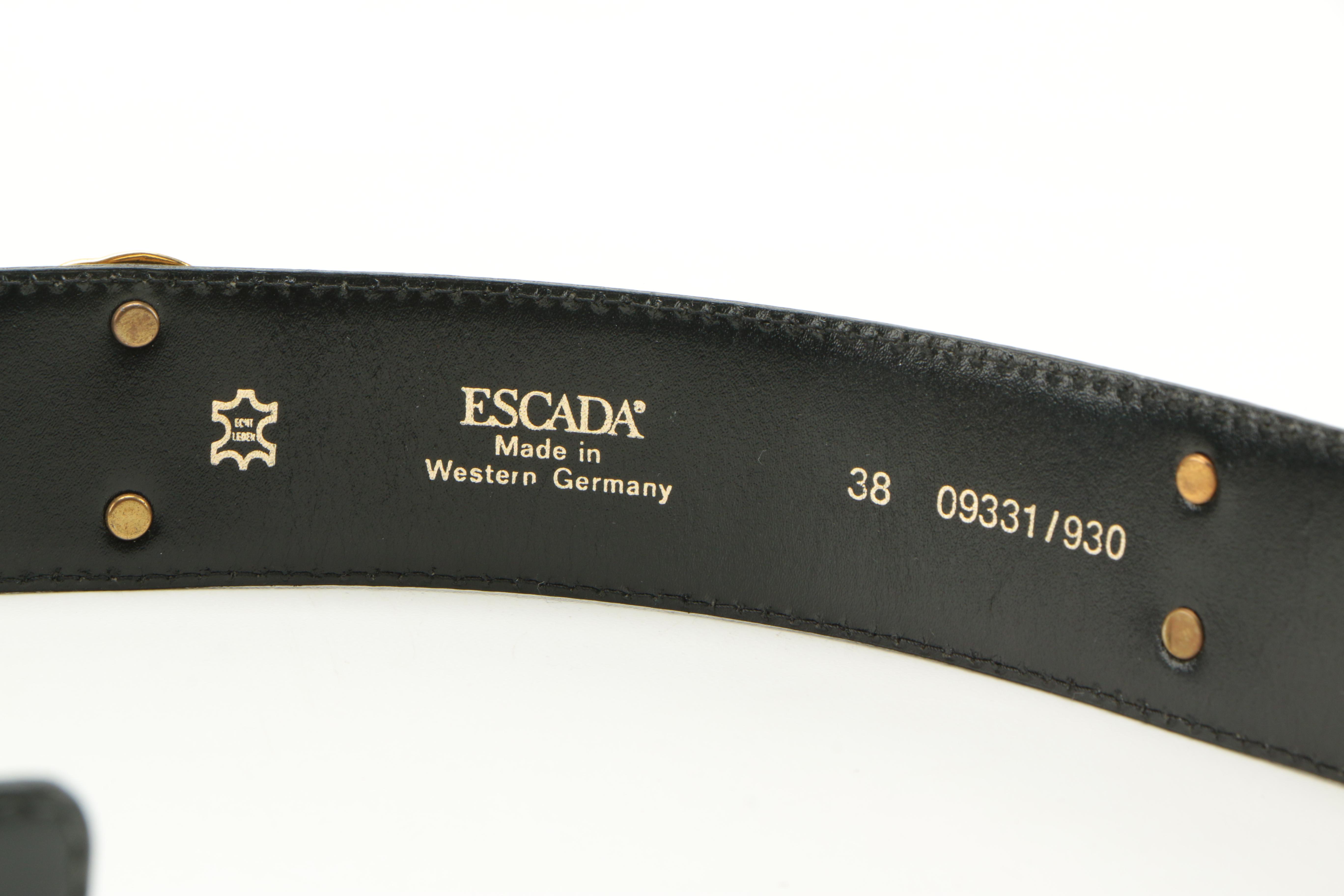 Barse Beaded Handbag and Escada Medallion Belt