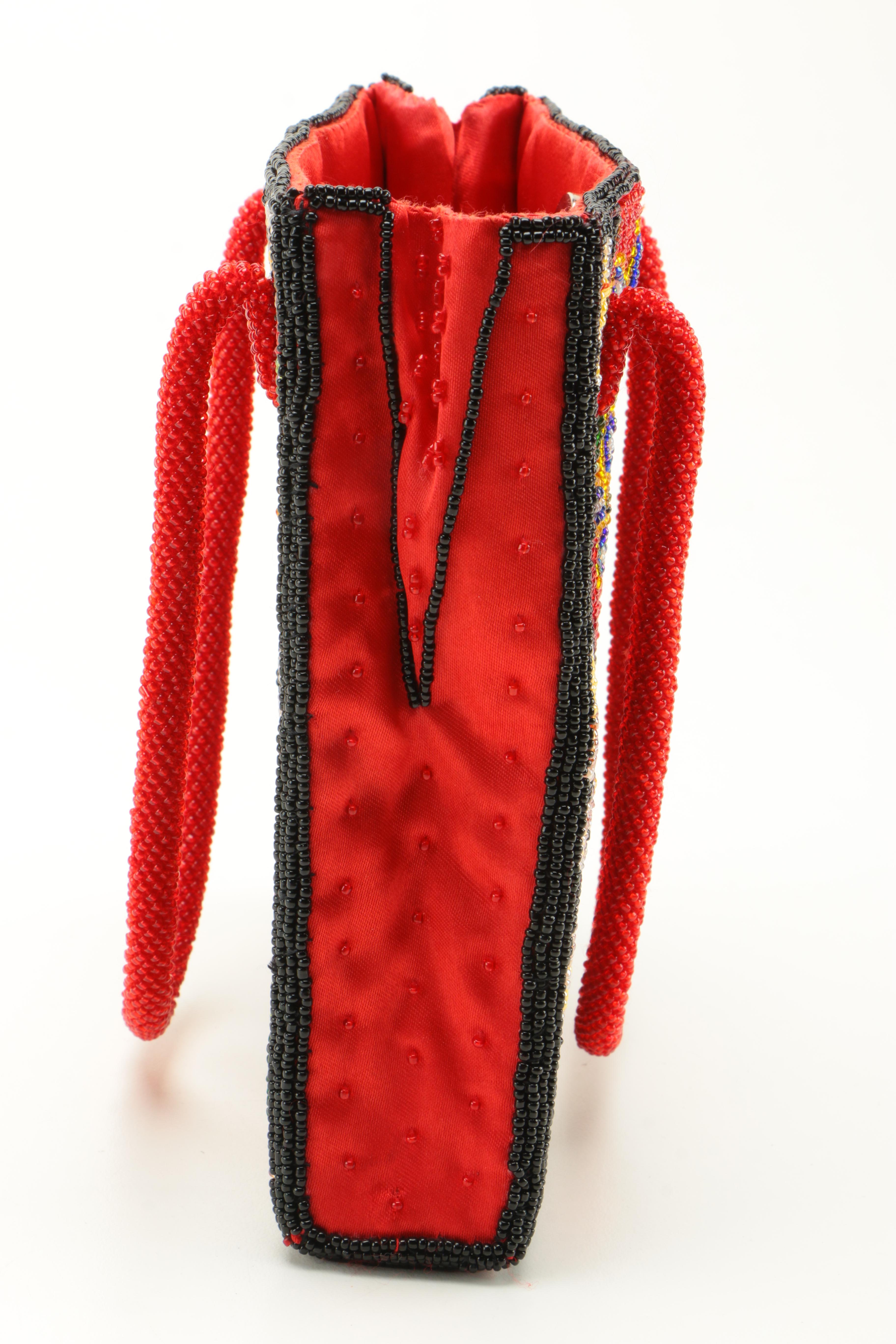 Barse Beaded Handbag and Escada Medallion Belt