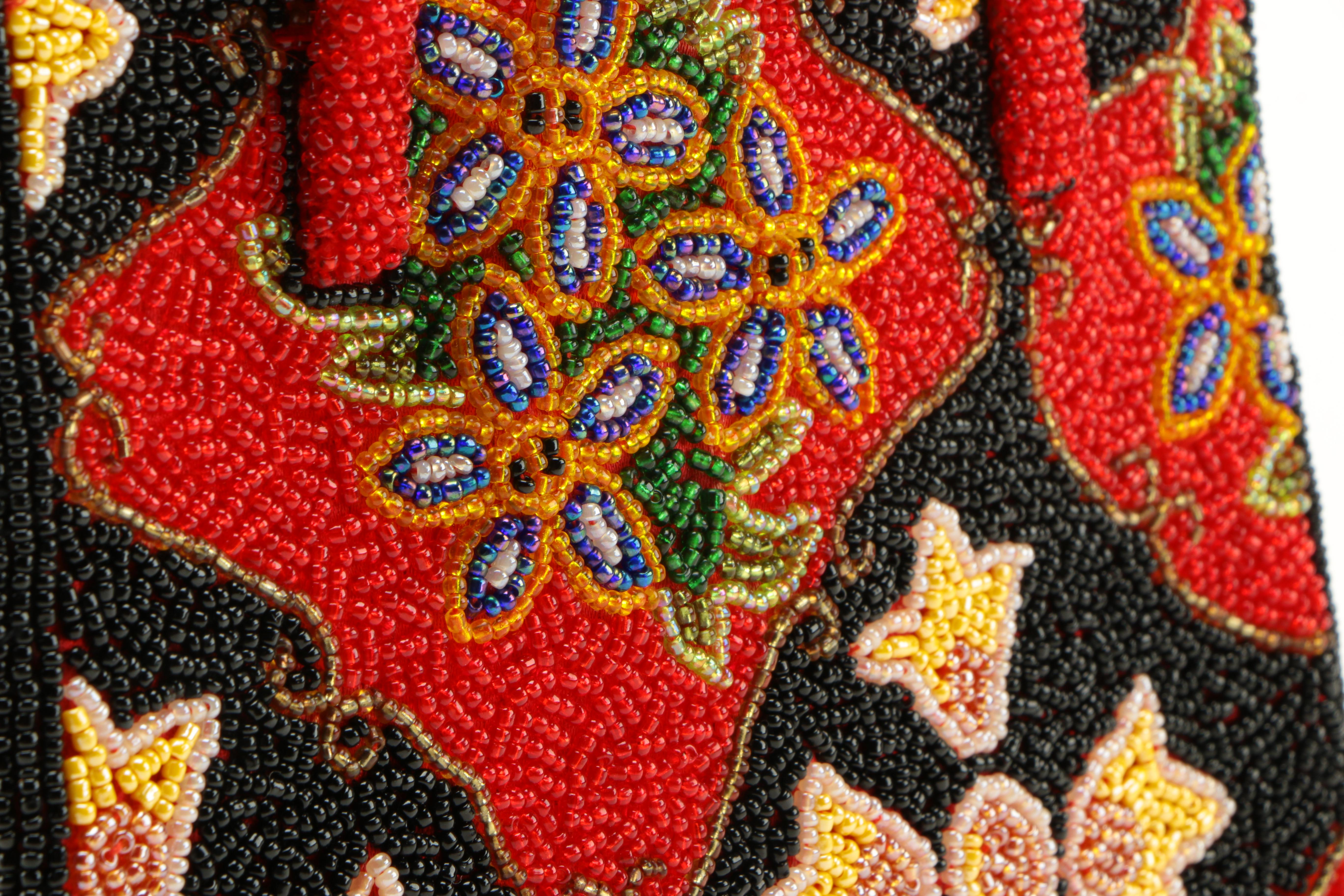 Barse Beaded Handbag and Escada Medallion Belt