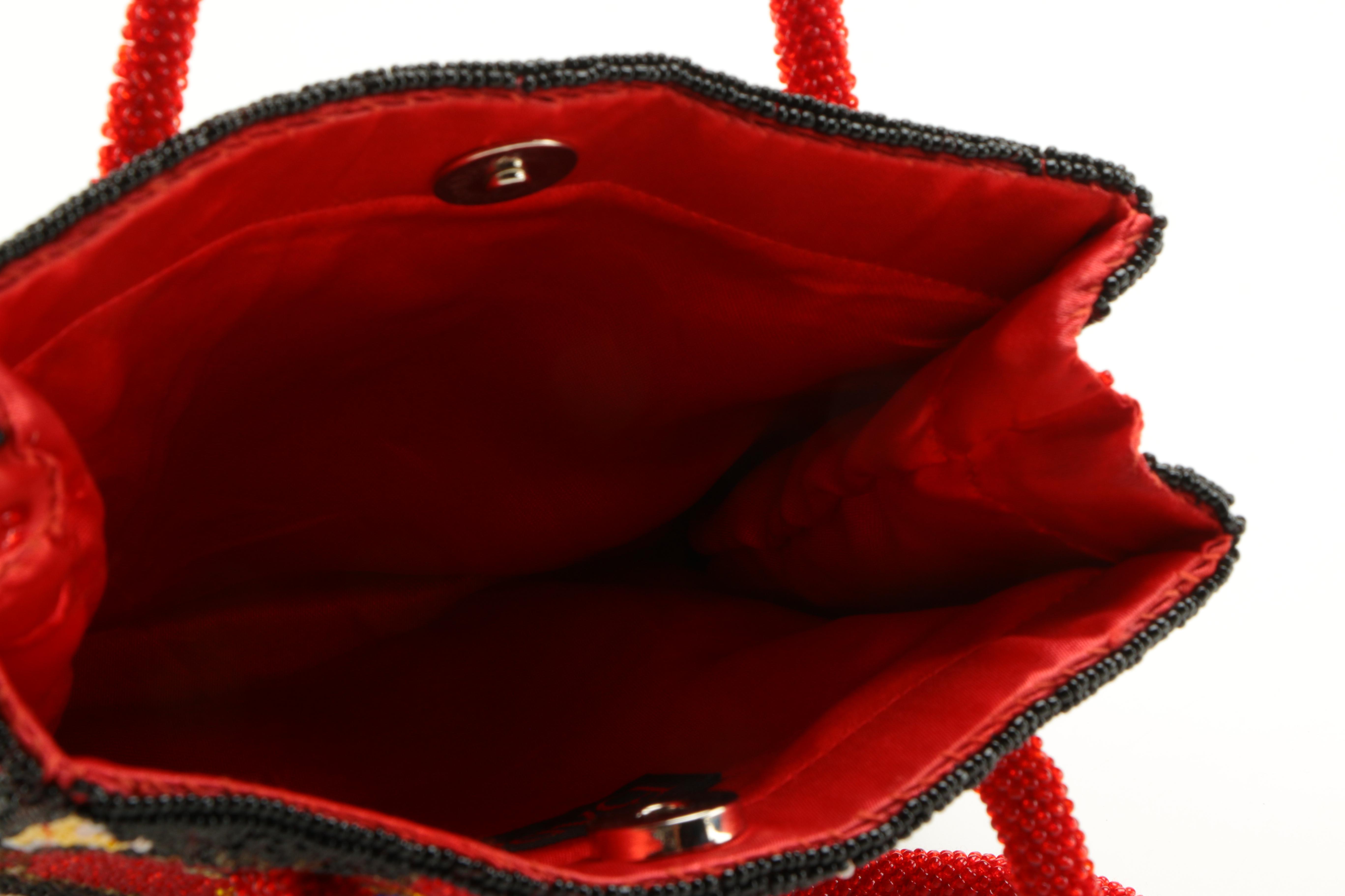 Barse Beaded Handbag and Escada Medallion Belt