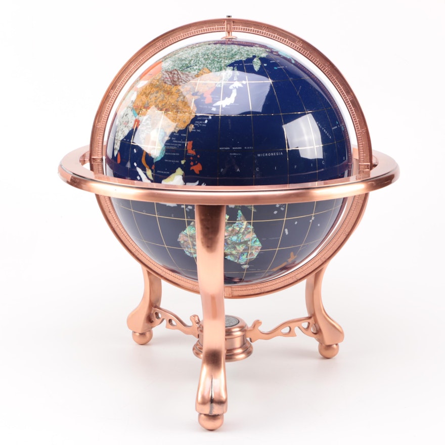 Gemstone and Marble Globe