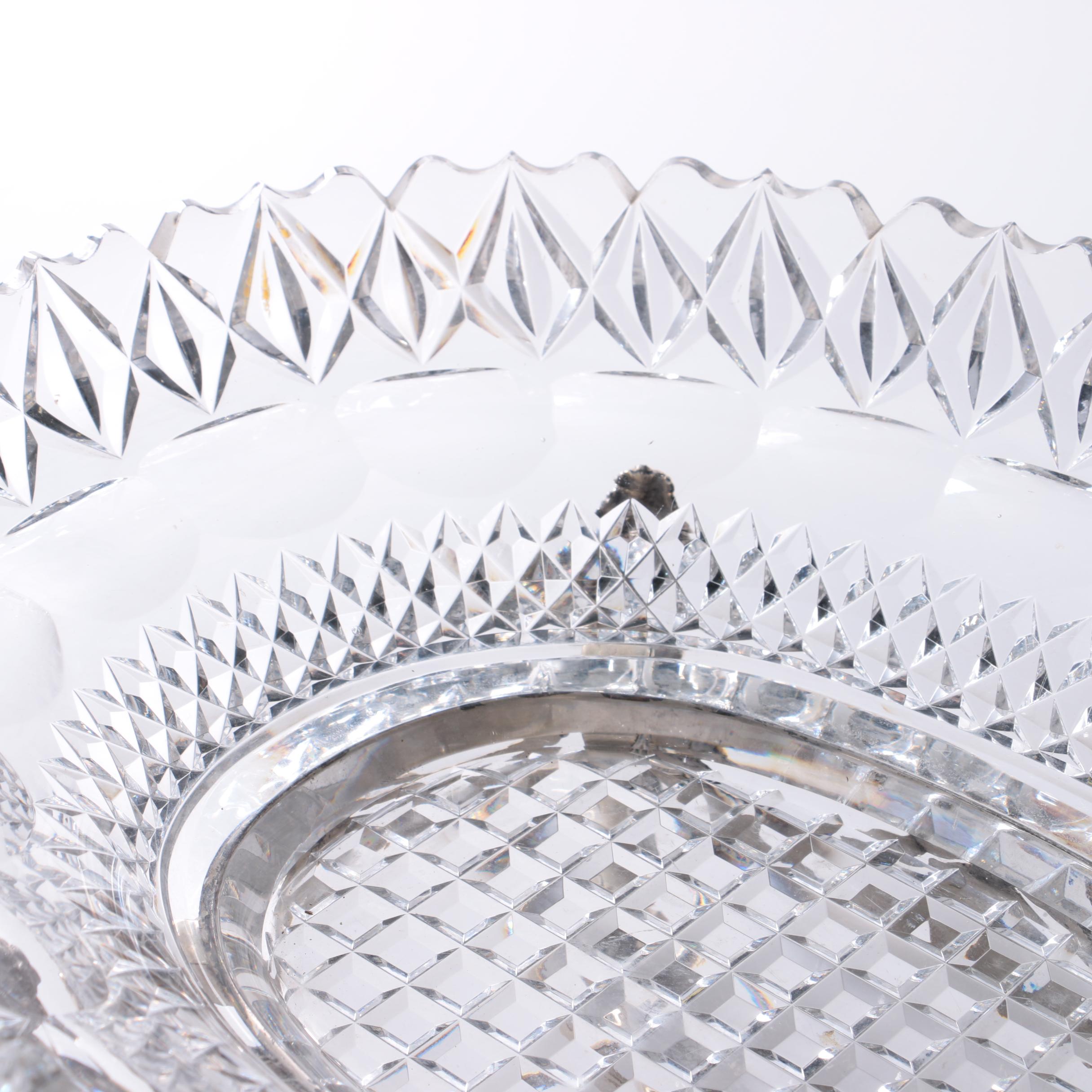 Sheridan Silver Plate Lazy Susan Appetizer Tray and Silver Plate Bowl on Stand