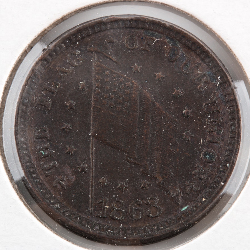 Flag of Our Union Civil War Token