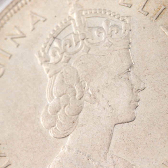 1959 Bermuda One Crown Silver Coin