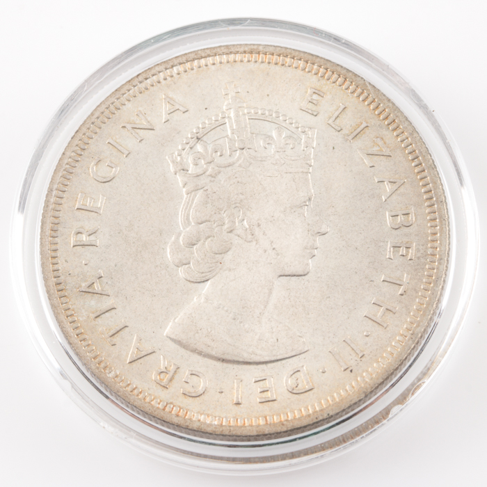 1959 Bermuda One Crown Silver Coin