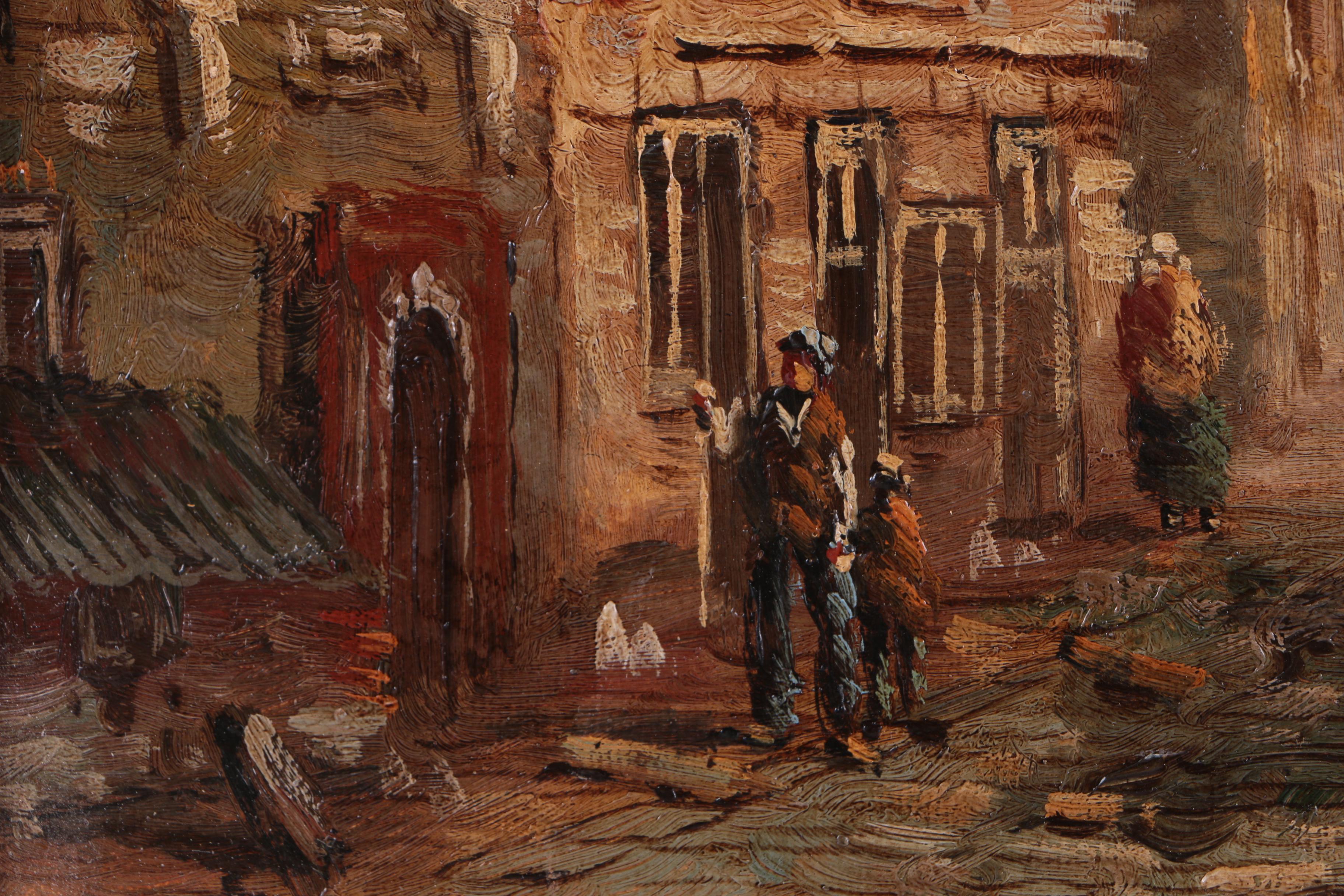 Chlason Oil Painting of a Village Road