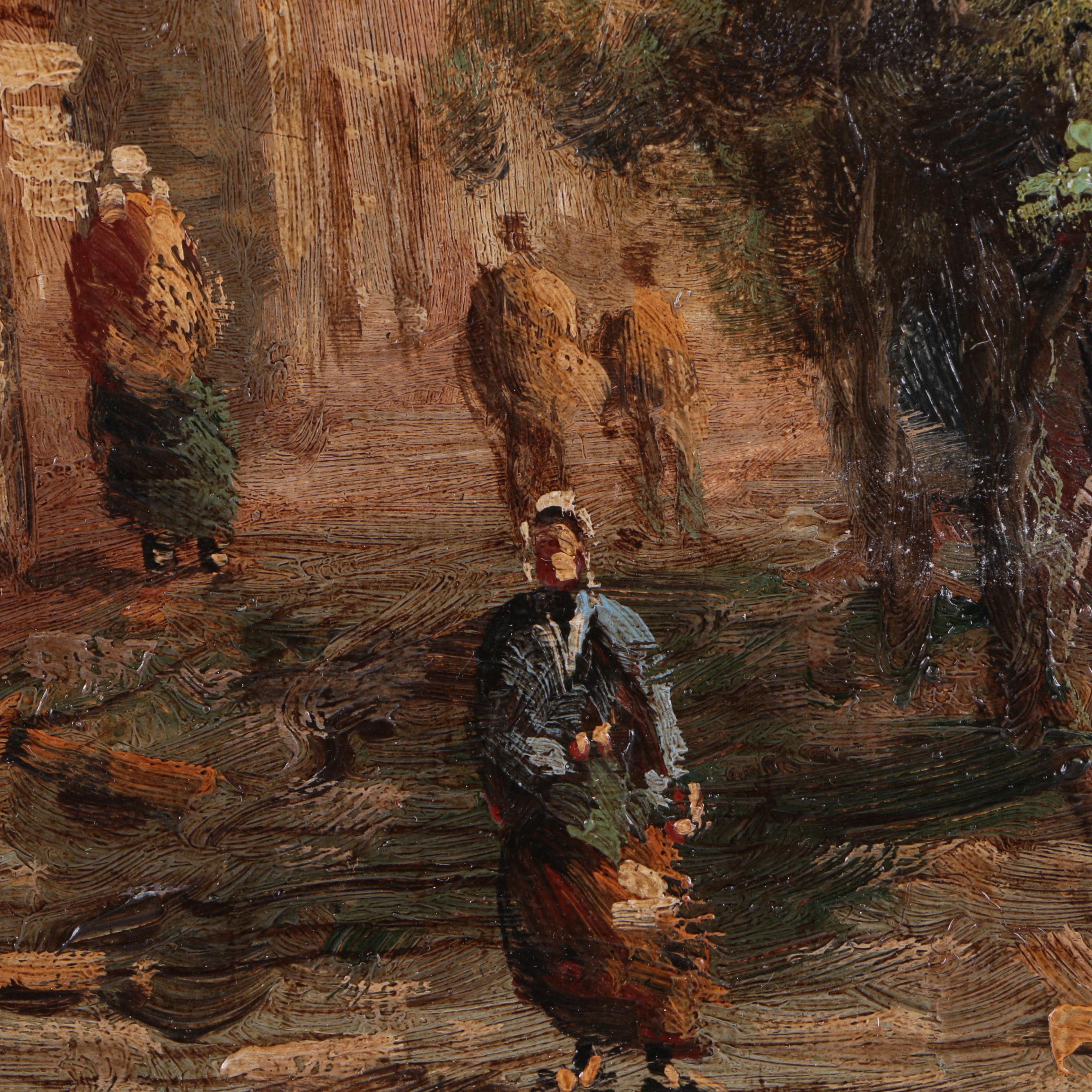 Chlason Oil Painting of a Village Road