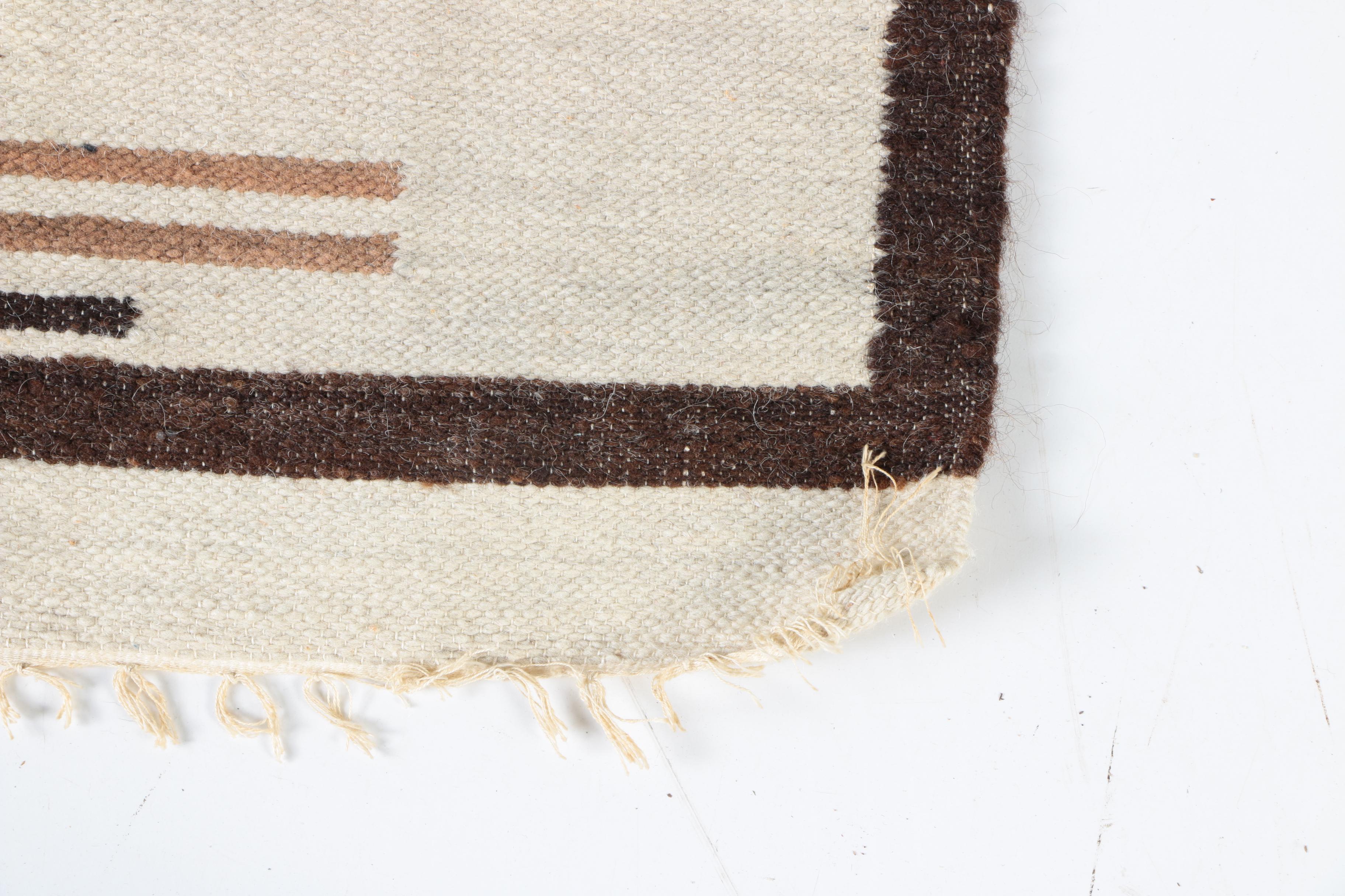 Handwoven Peruvian Llama Alpaca Rug