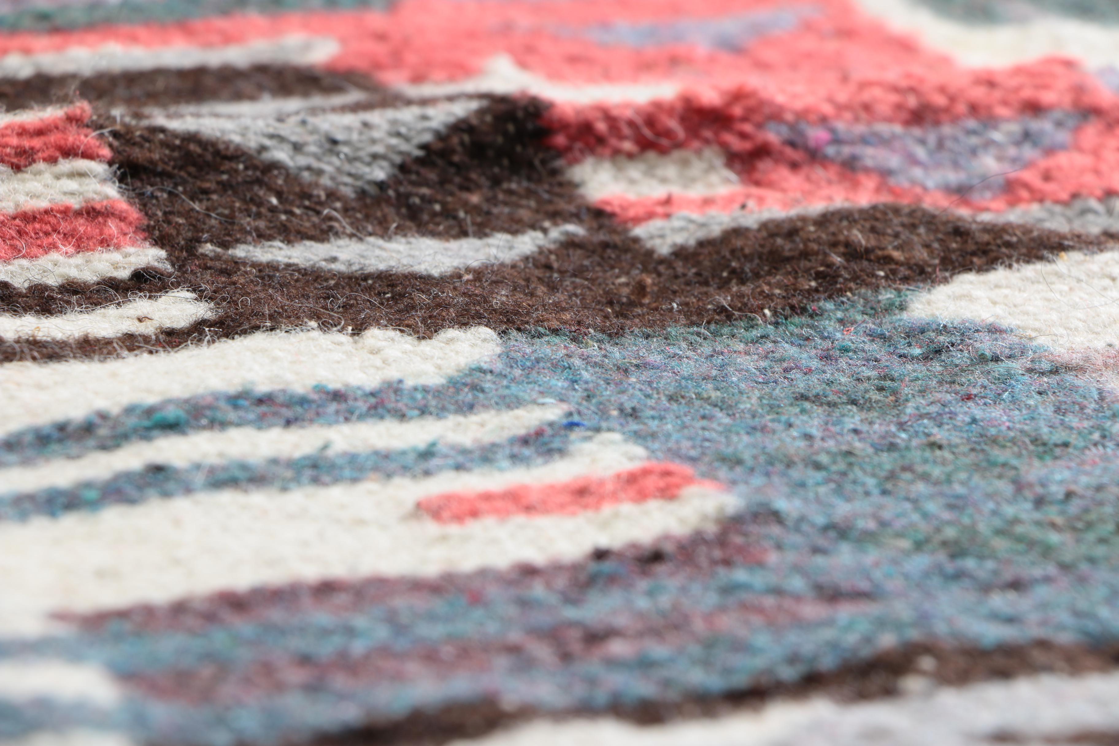 Handwoven Peruvian Llama Alpaca Rug