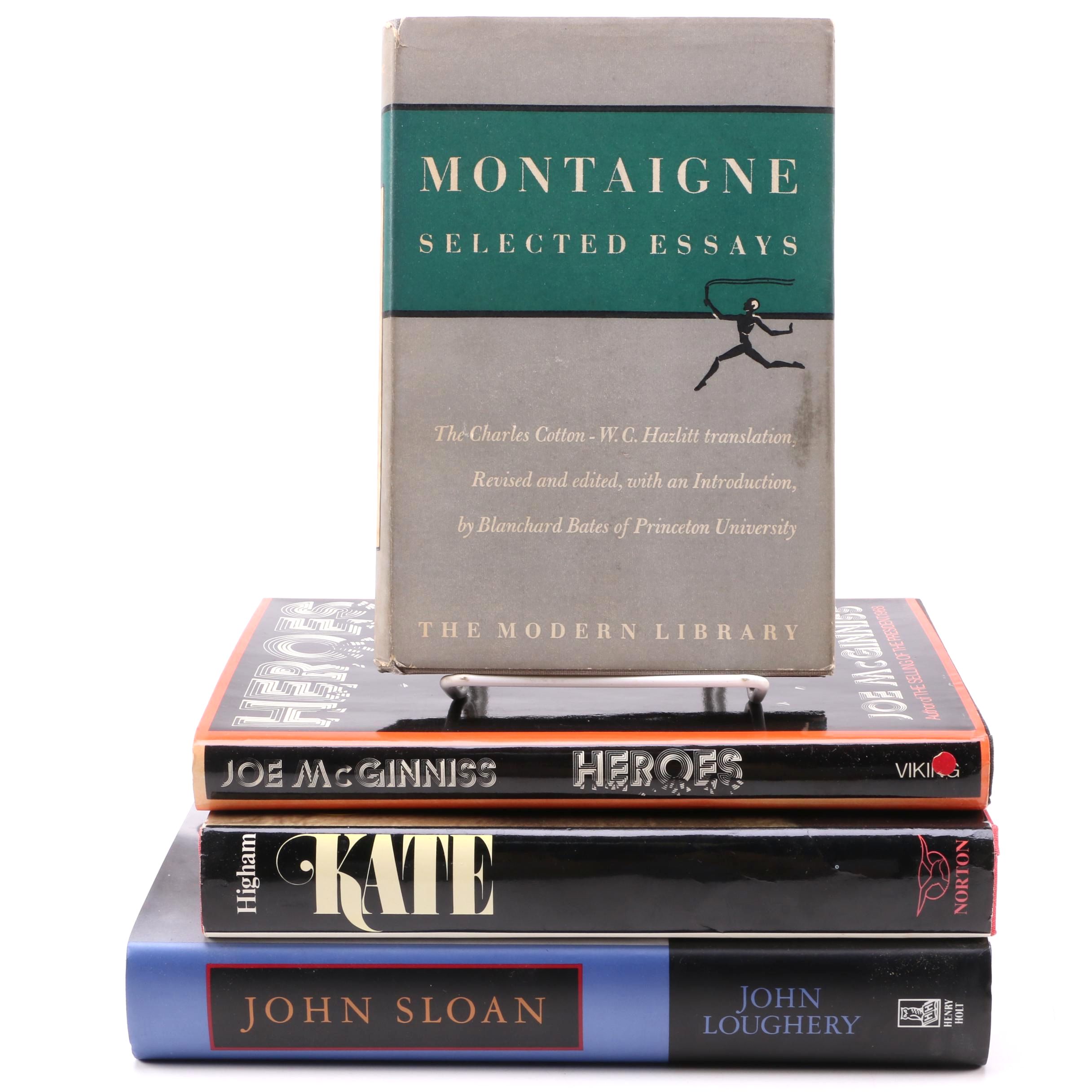 Four Assorted Books Including "Heroes" by Joe McGinniss