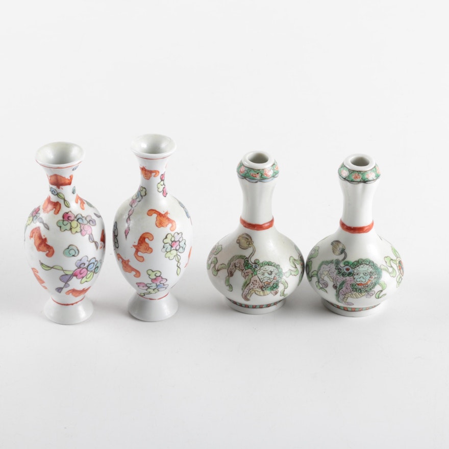 Chinese Ceramic Bud Vases