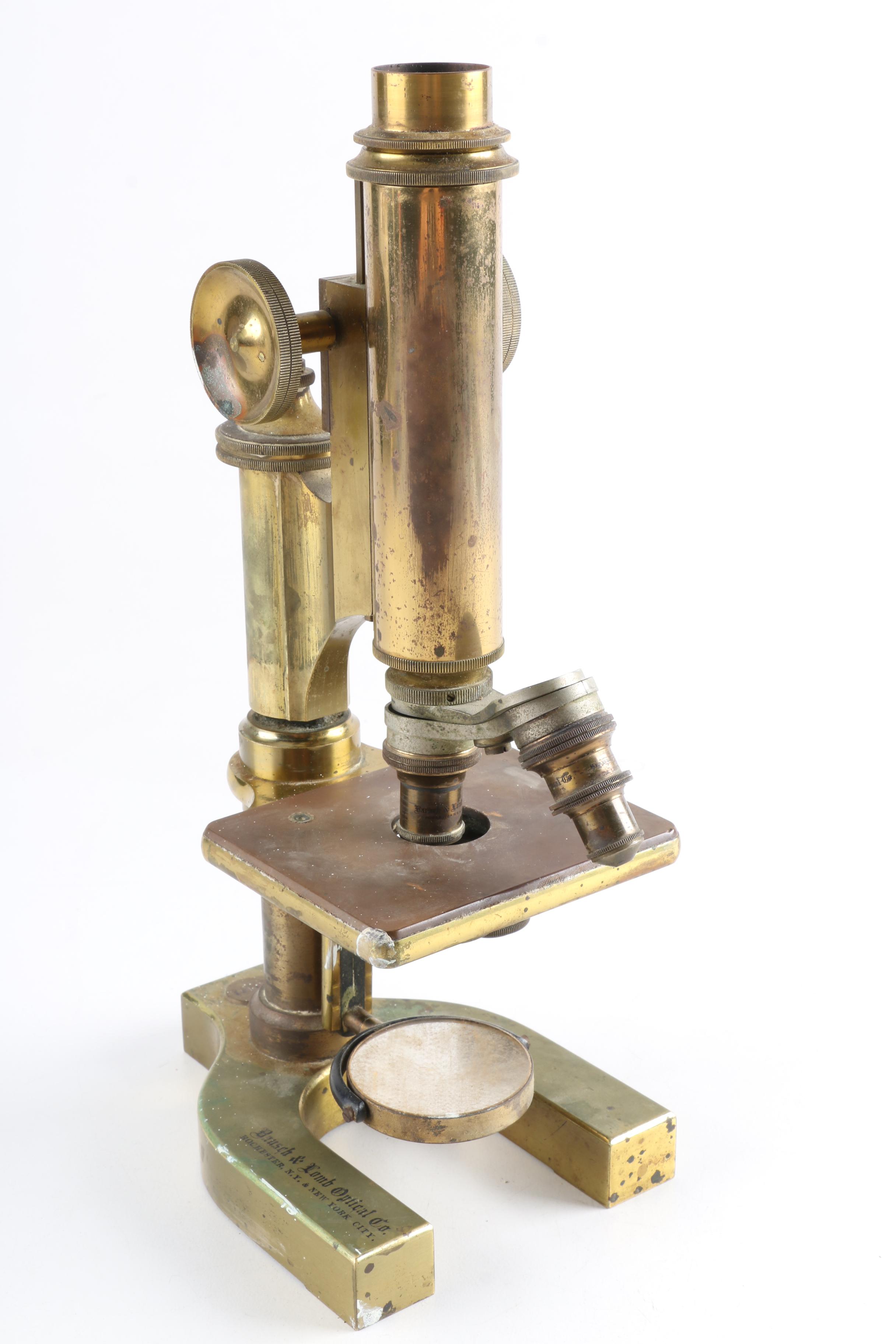 Bausch & Lomb Optical Co. Brass Microscope