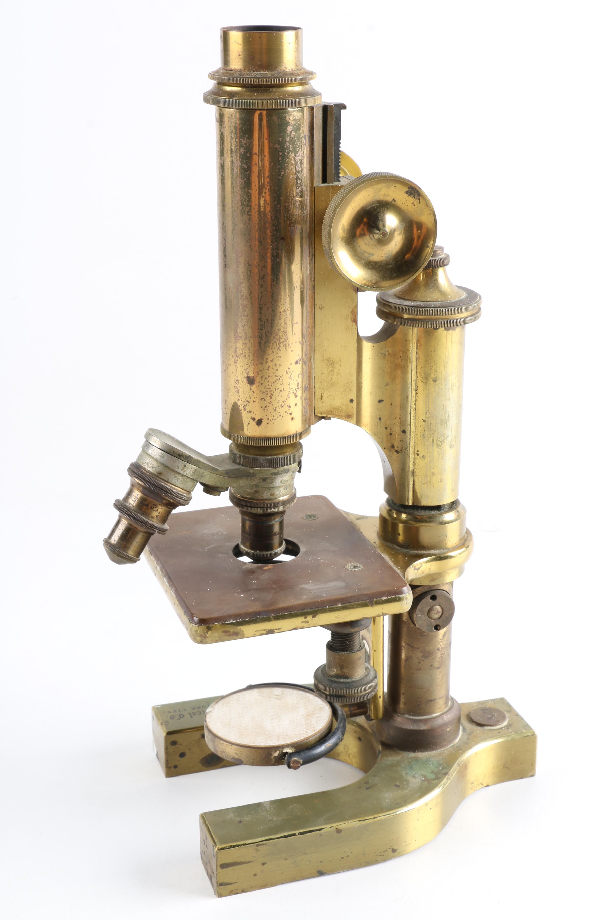 Bausch & Lomb Optical Co. Brass Microscope
