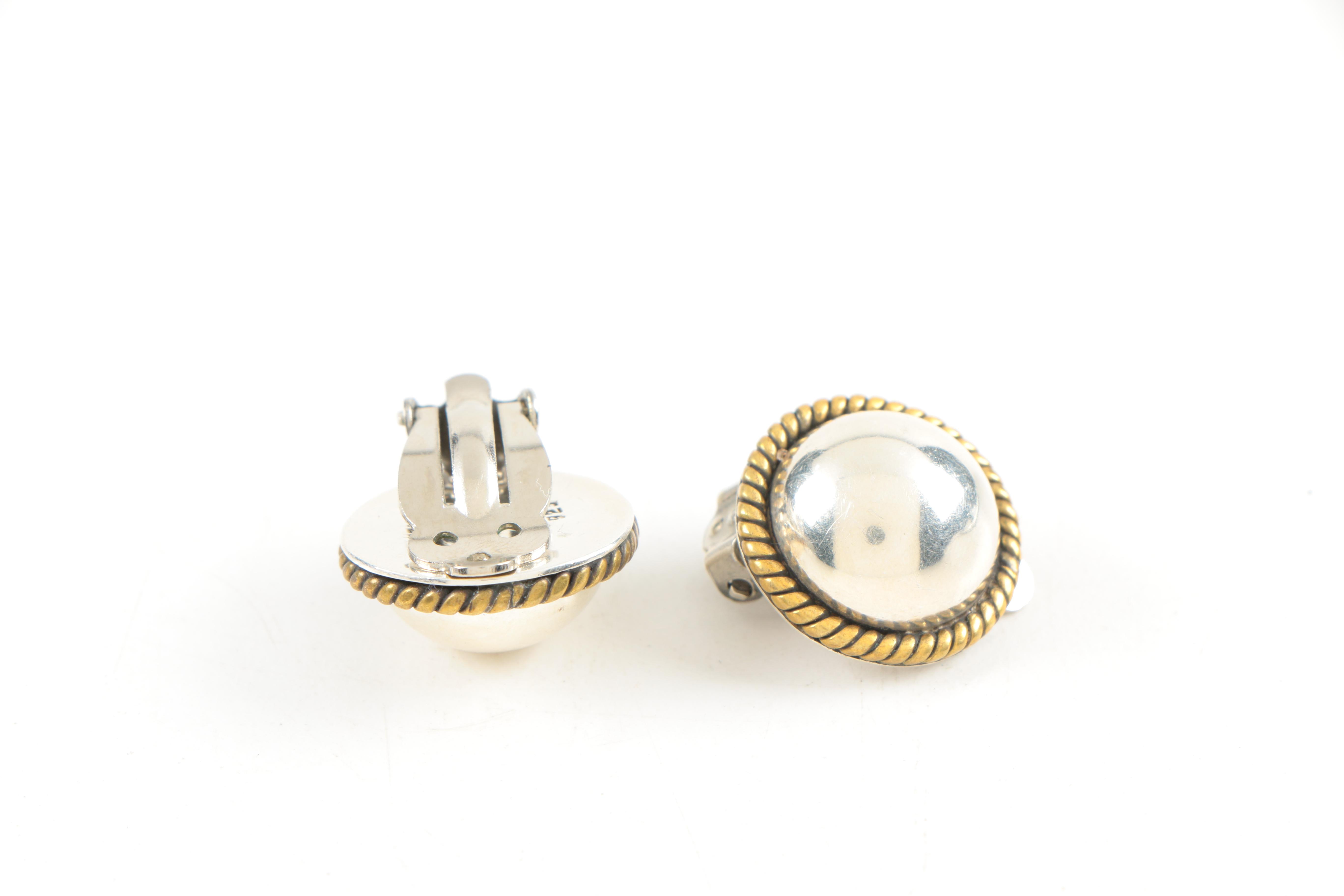 Sterling Silver Taxco Converter Brooch and Earrings by Aton