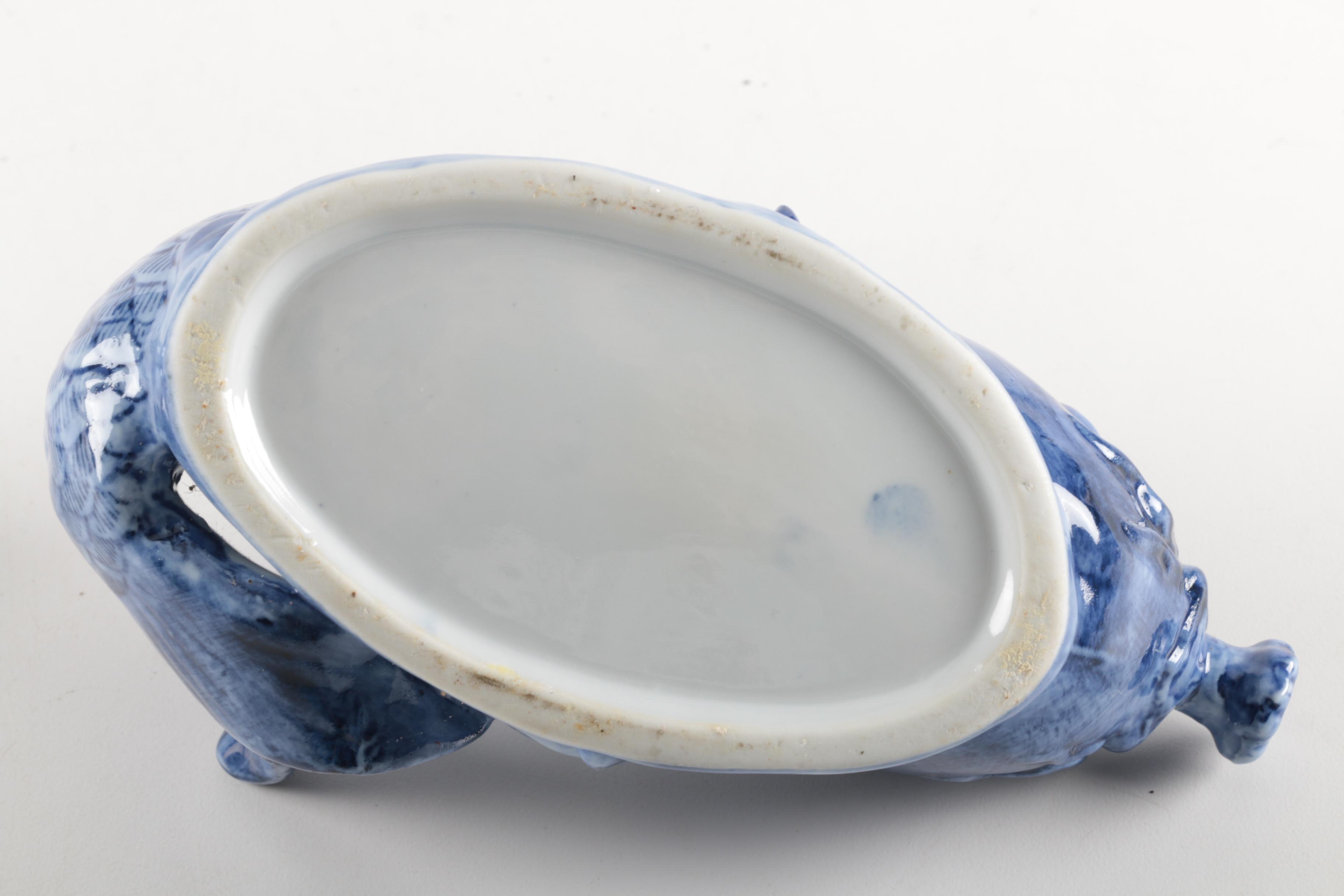 East Asian Ceramic Koi Fish Teapot