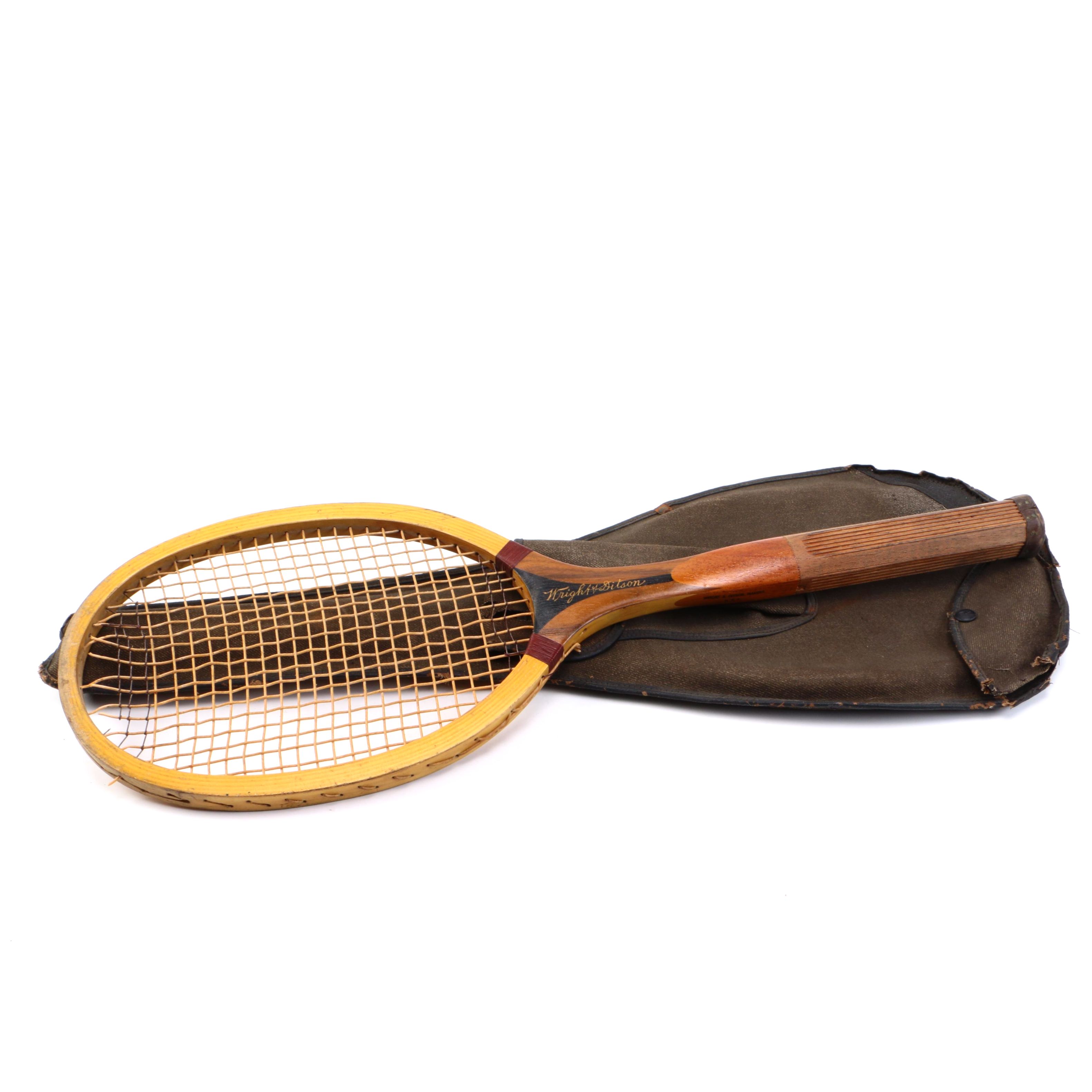 Vintage Wright-Ditson "Davis Cup" Tennis Racket