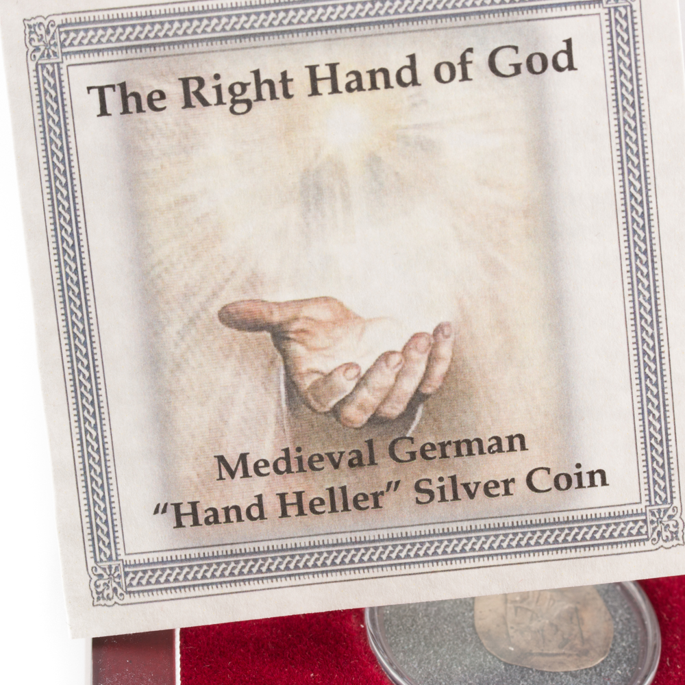 Medieval German "Hand Heller" Silver Coin