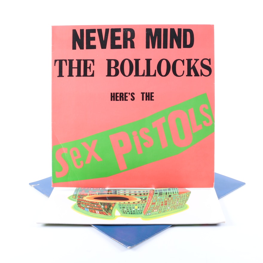 Sex Pistols and Public Image Limited LPs Including "Bollocks" Misprint