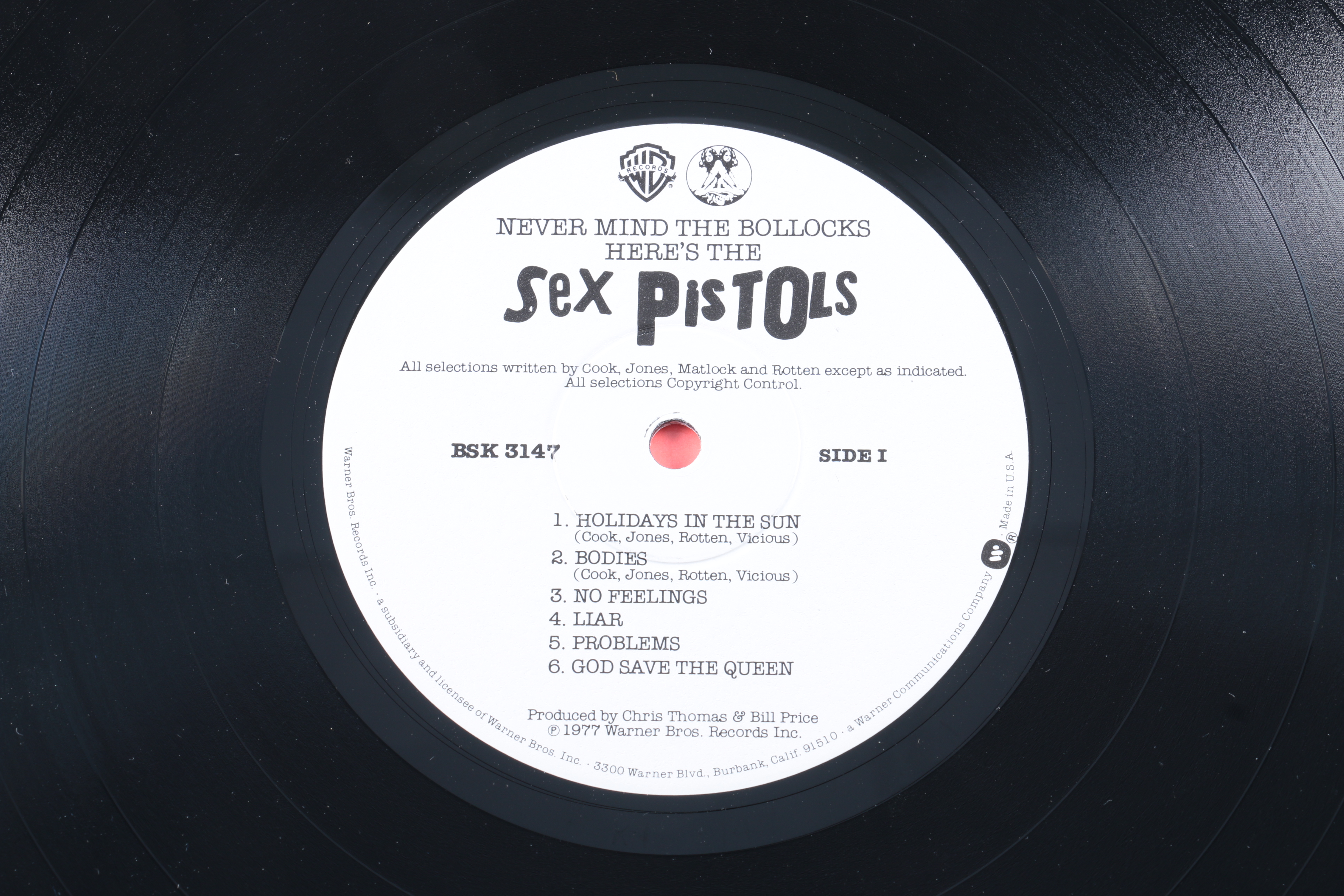Sex Pistols and Public Image Limited LPs Including "Bollocks" Misprint